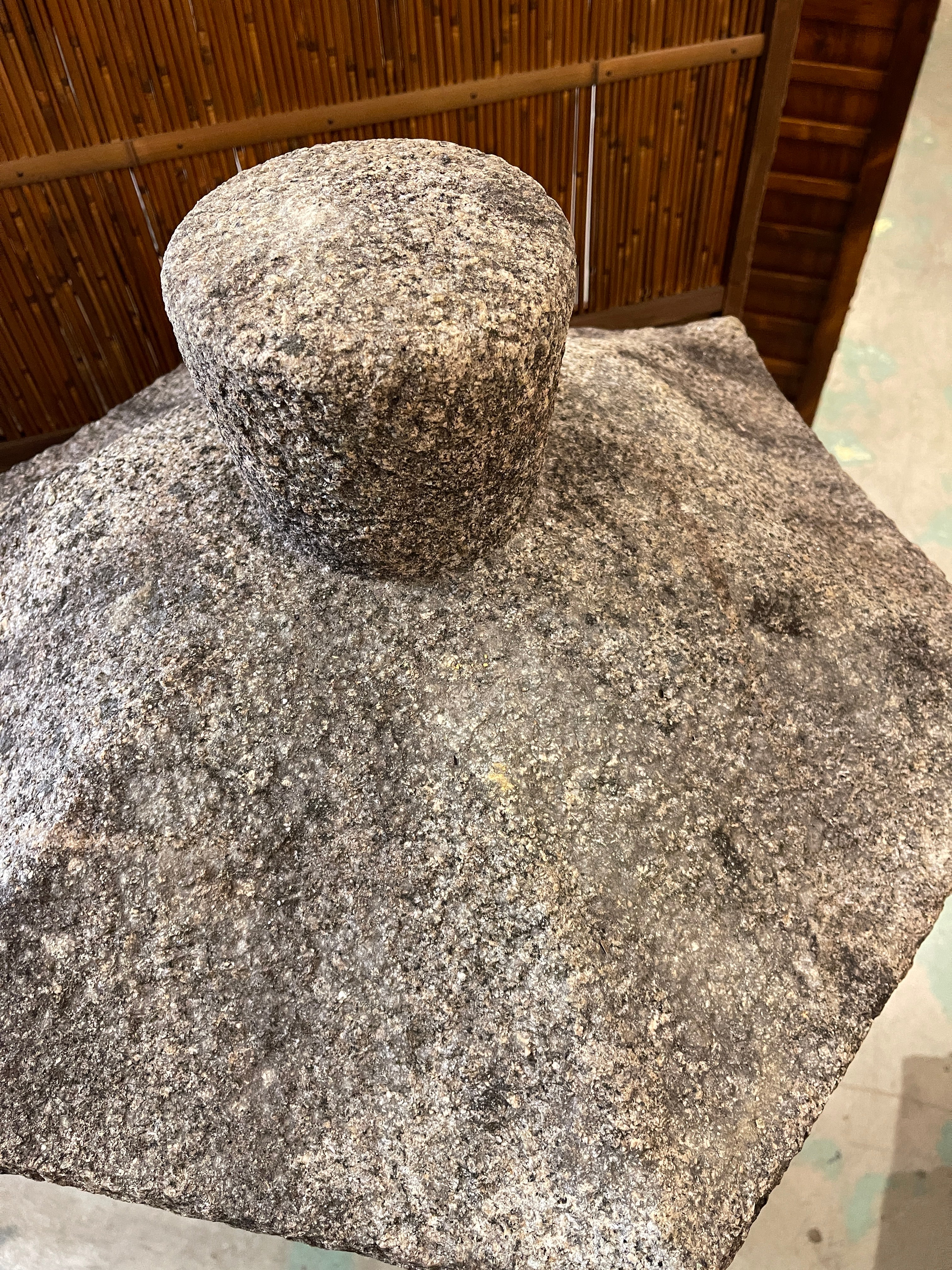 Large Antique Japanese Ishi Doro, Garden Lantern - Granite | Meiji