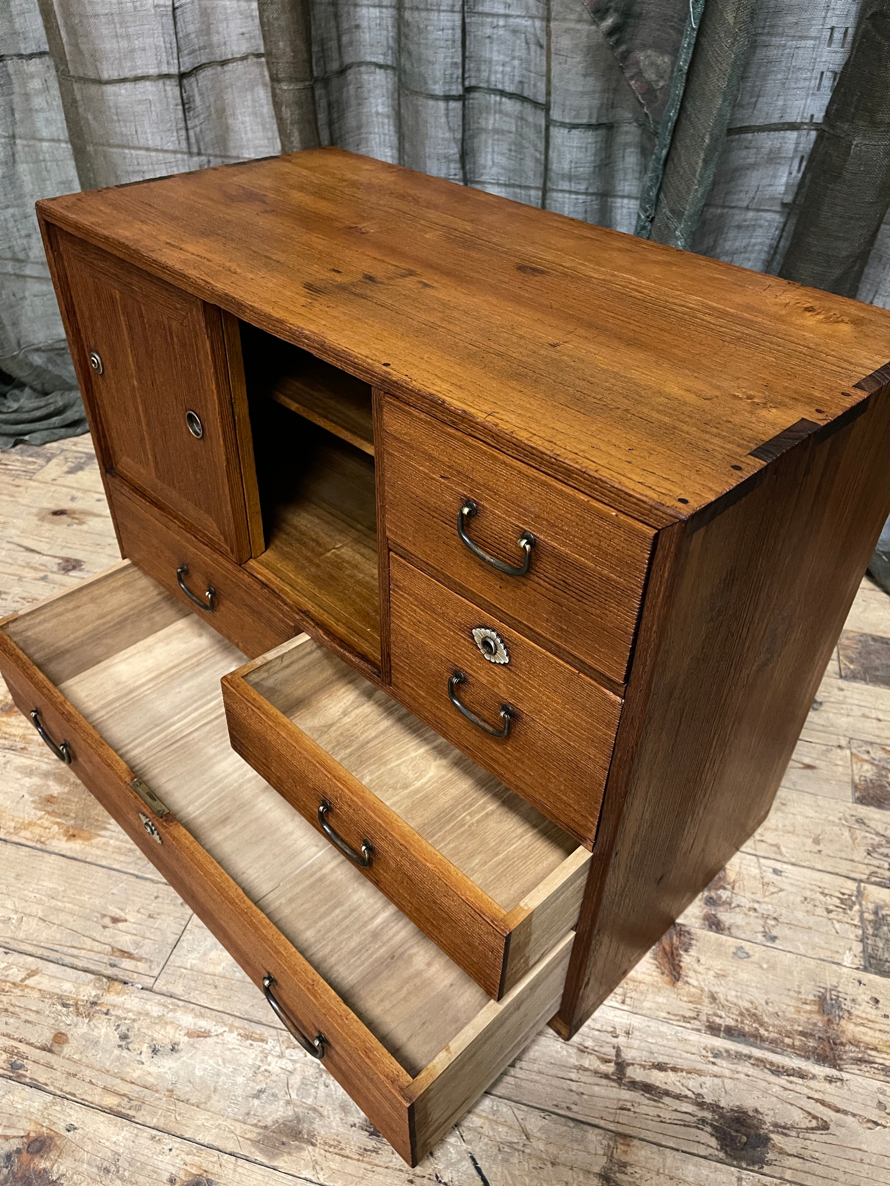 Ko Dansu, Japanese Side Cabinet - Paulownia | Showa