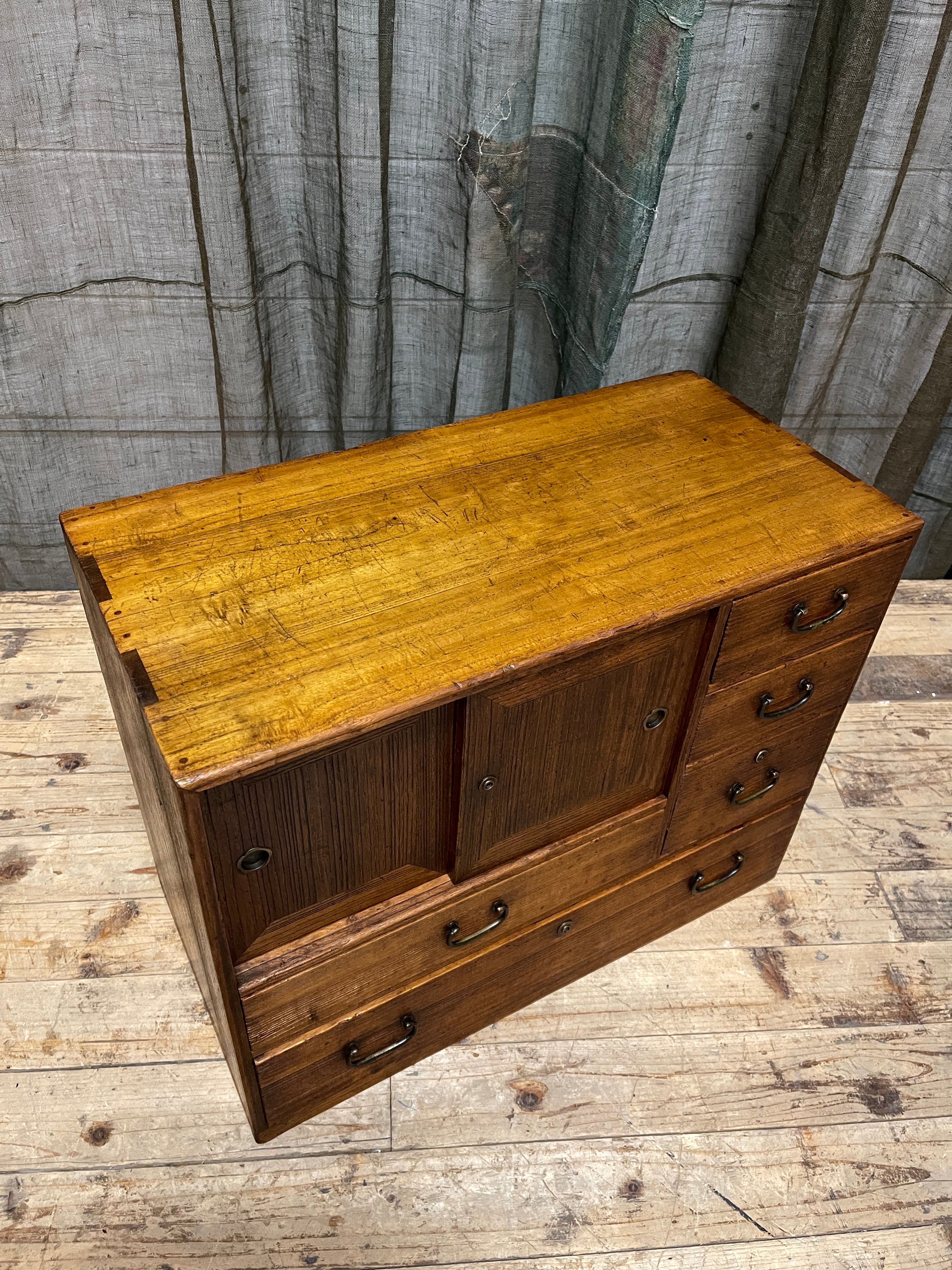 Ko Dansu, Japanese Side Cabinet - Paulownia | Showa