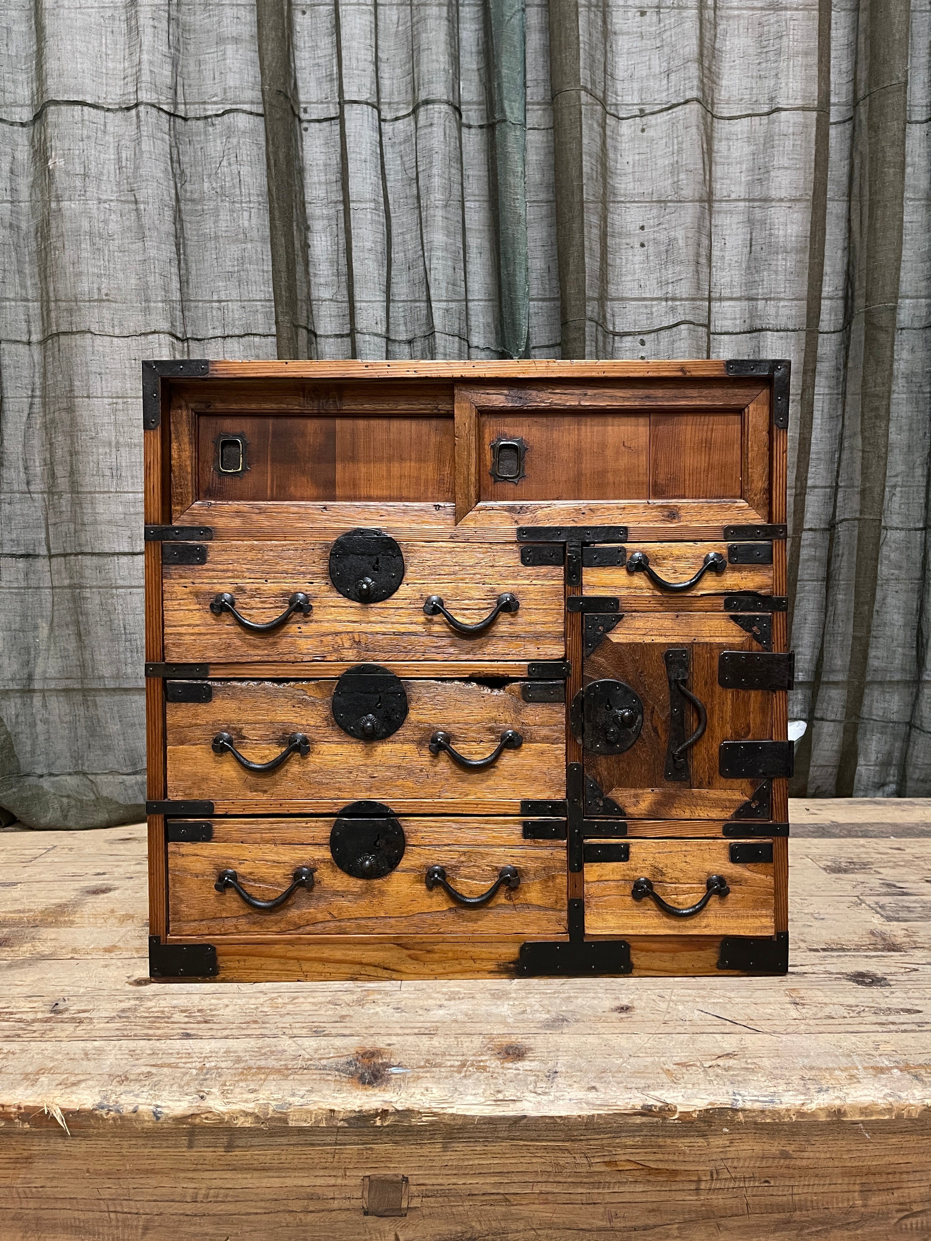Ko Dansu, Japanese Side Cabinet - Cypress & Paulownia | Meiji
