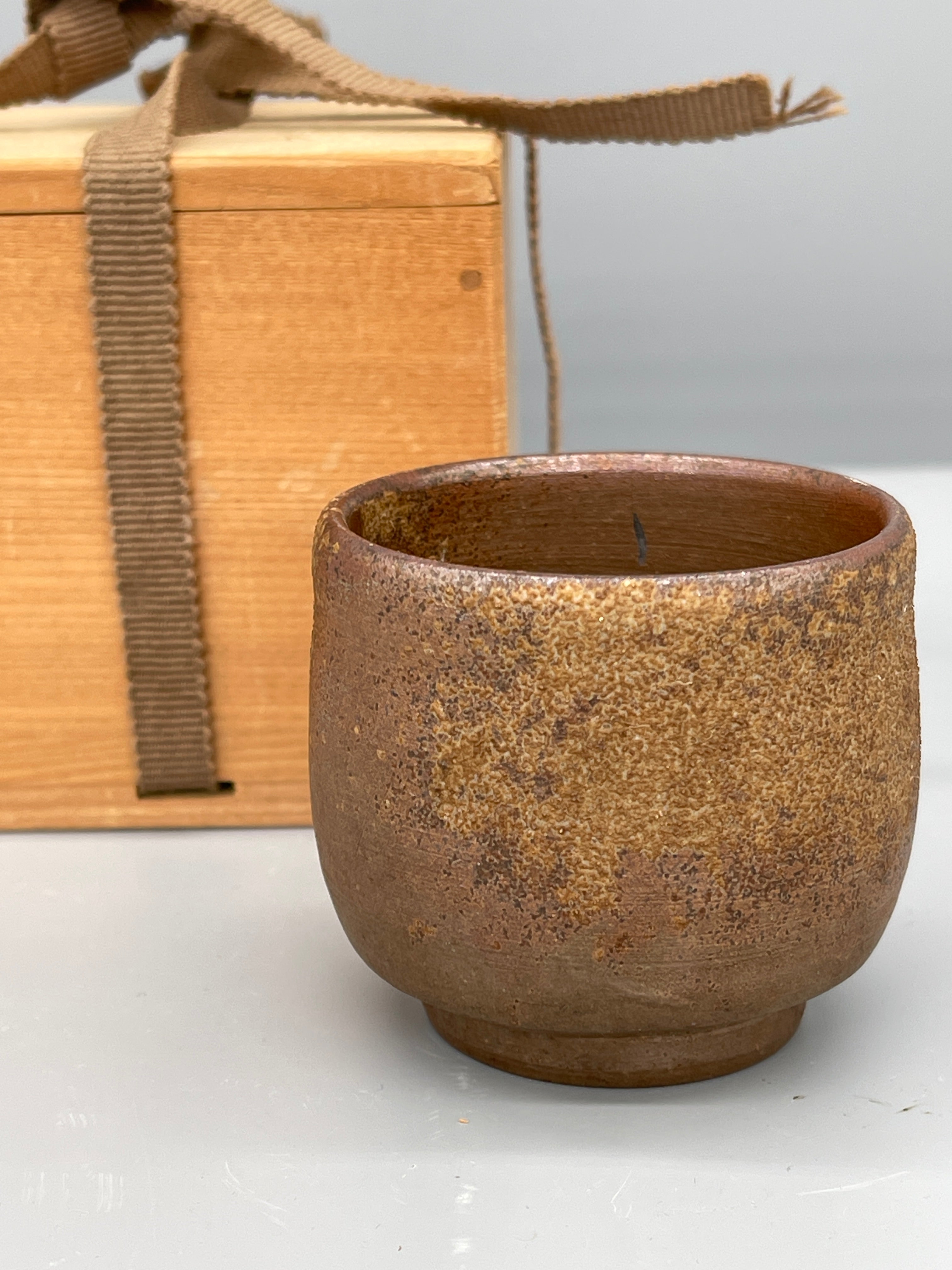 Japanese Stoneware Sake Cup - Bizen Ware