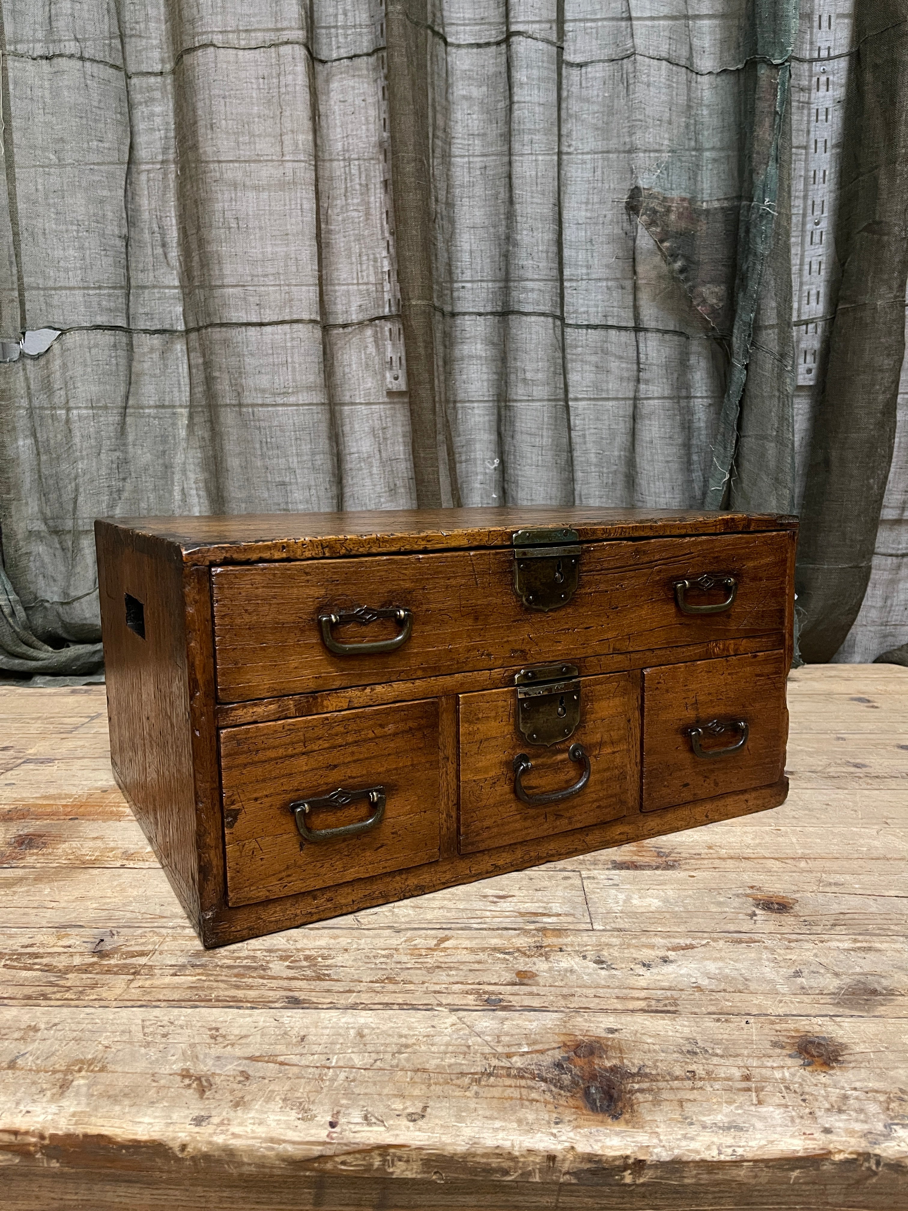Antique Japanese Document Chest - Paulownia | Meiji