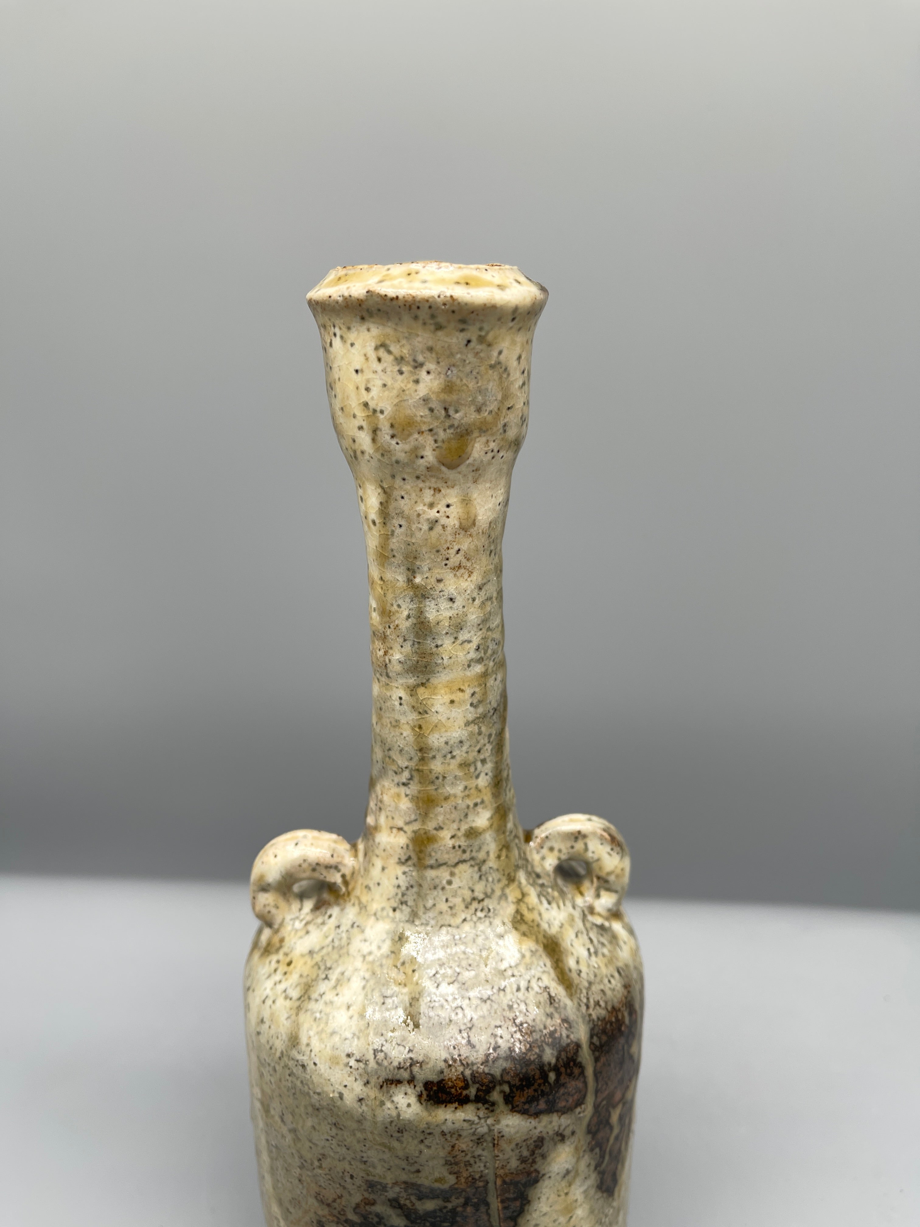 Vintage Japanese Shigaraki Vase - Earthy Tone