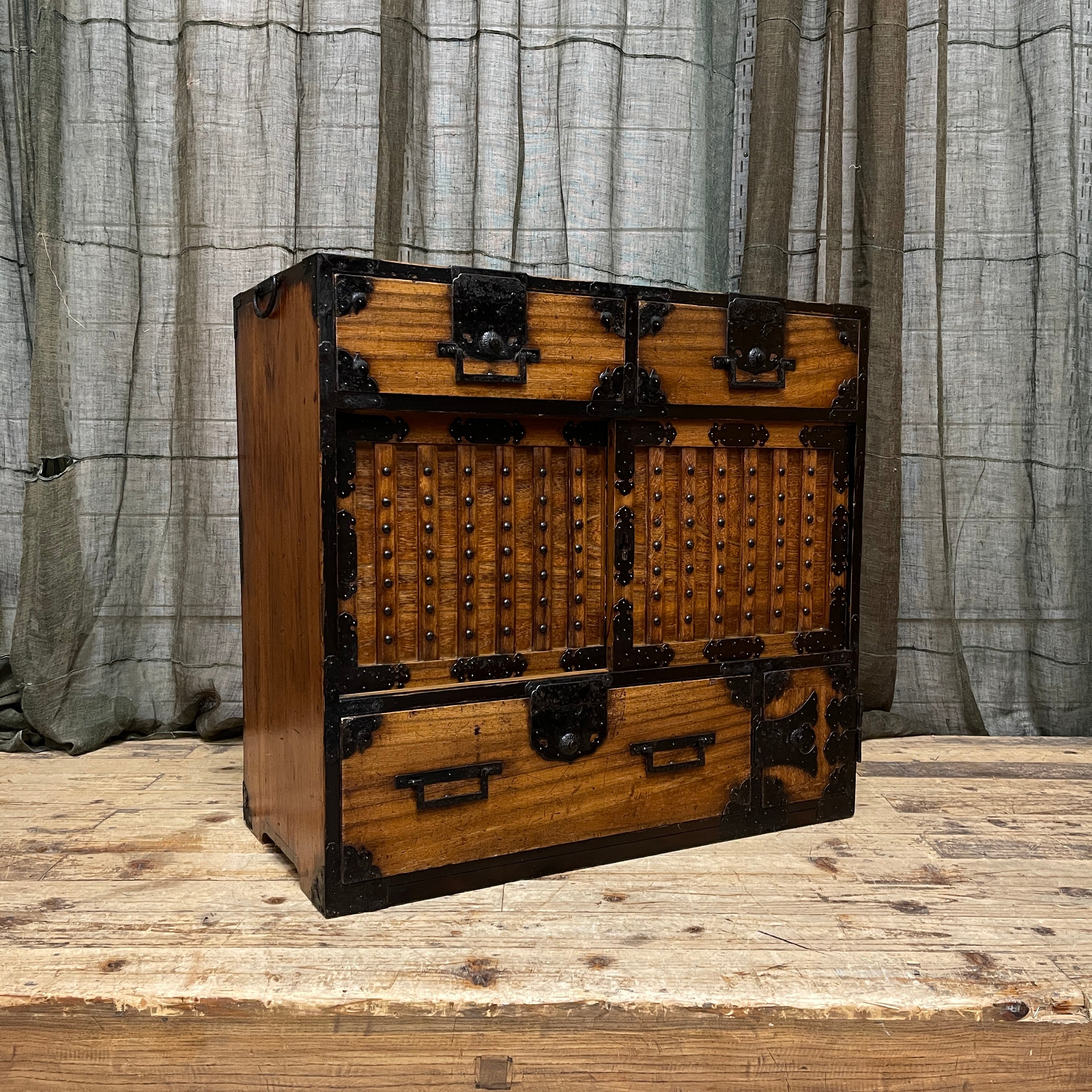 Japanese Choba Dansu, Merchant's Chest - Cypress & Paulownia | c.1850