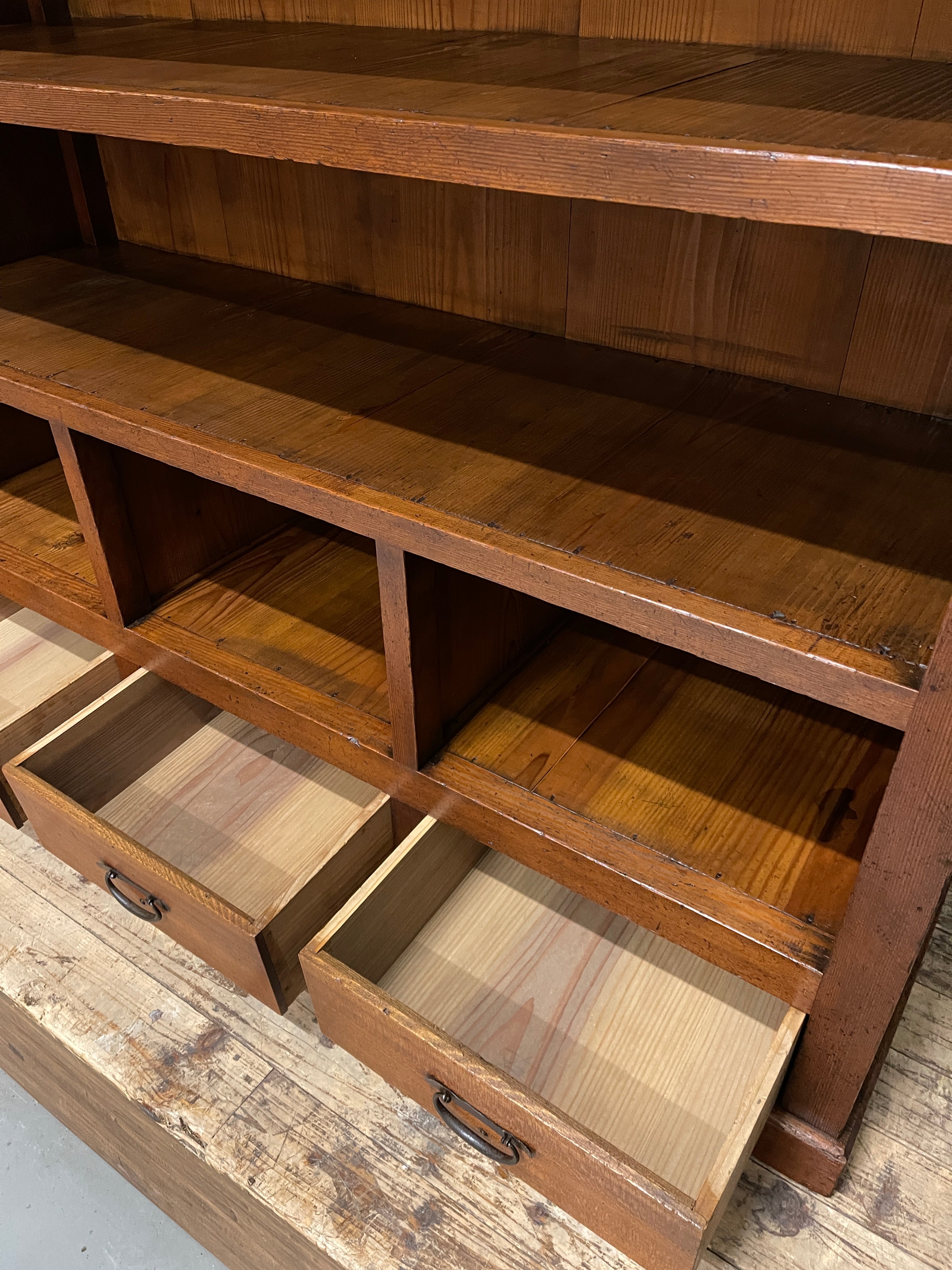 Japanese Shelving Unit - Cedar & Cypress | c.1900