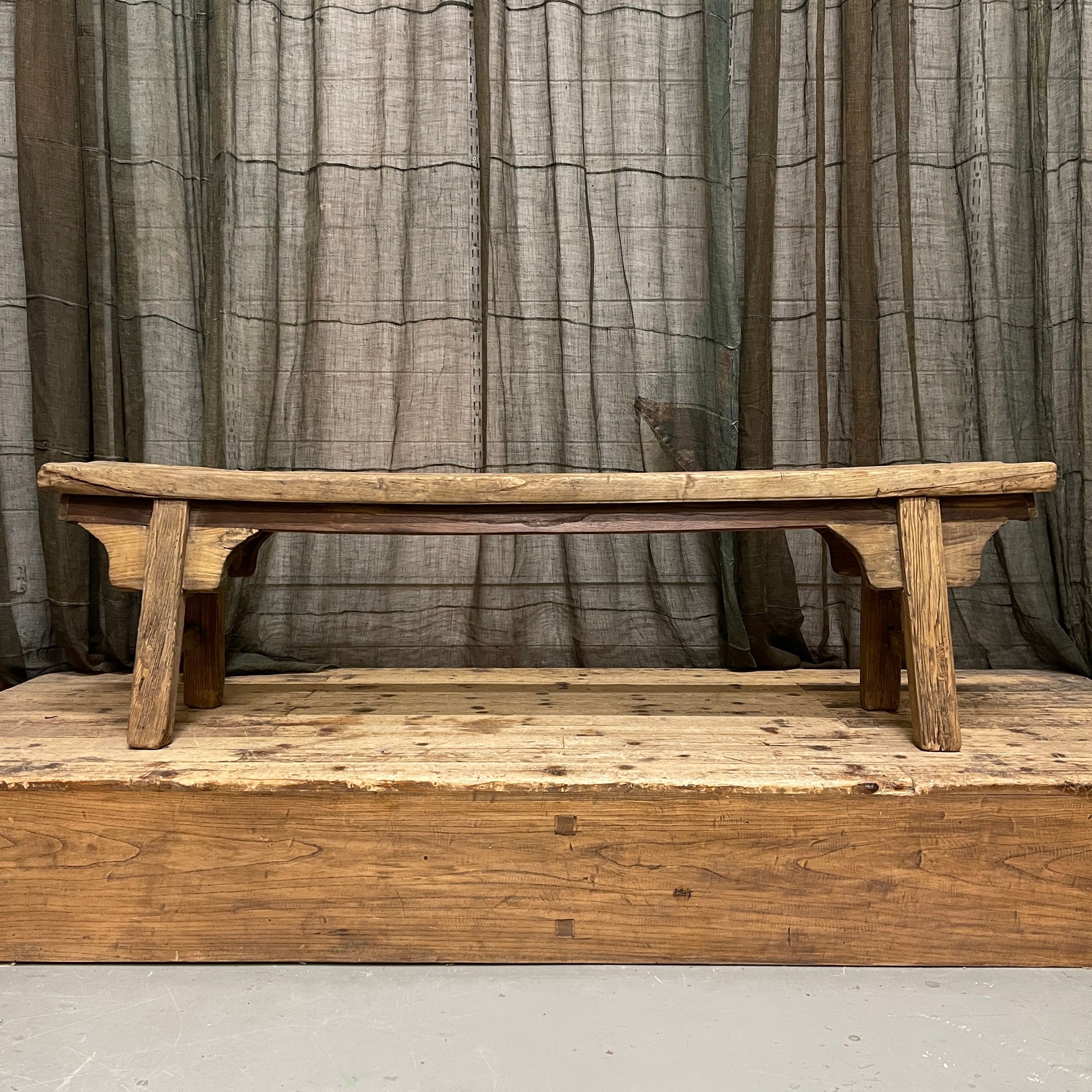 Antique Chinese Bench - Elm