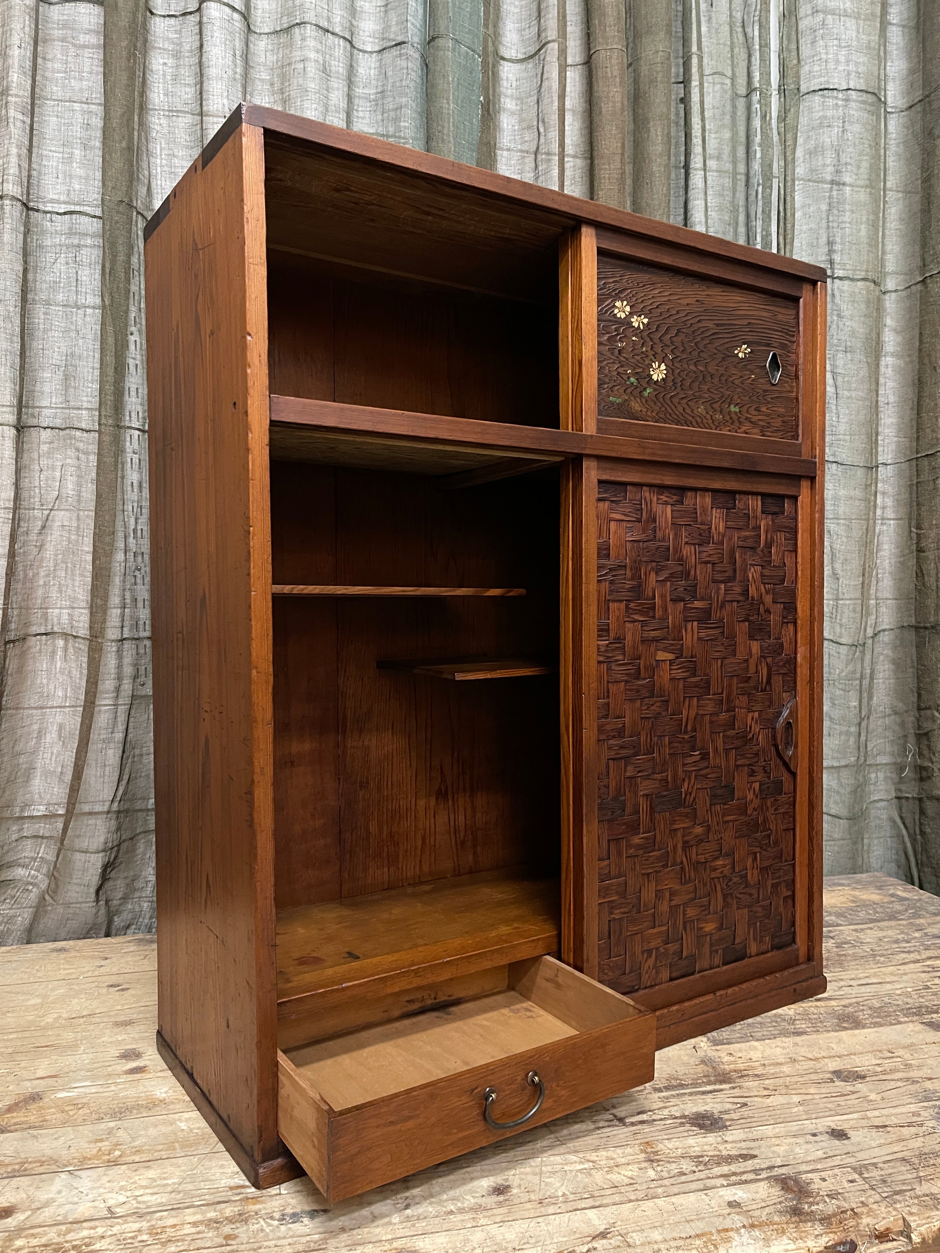 [HOLD] Cha Dansu, Japanese Tea Cabinet - Cedar | Meiji