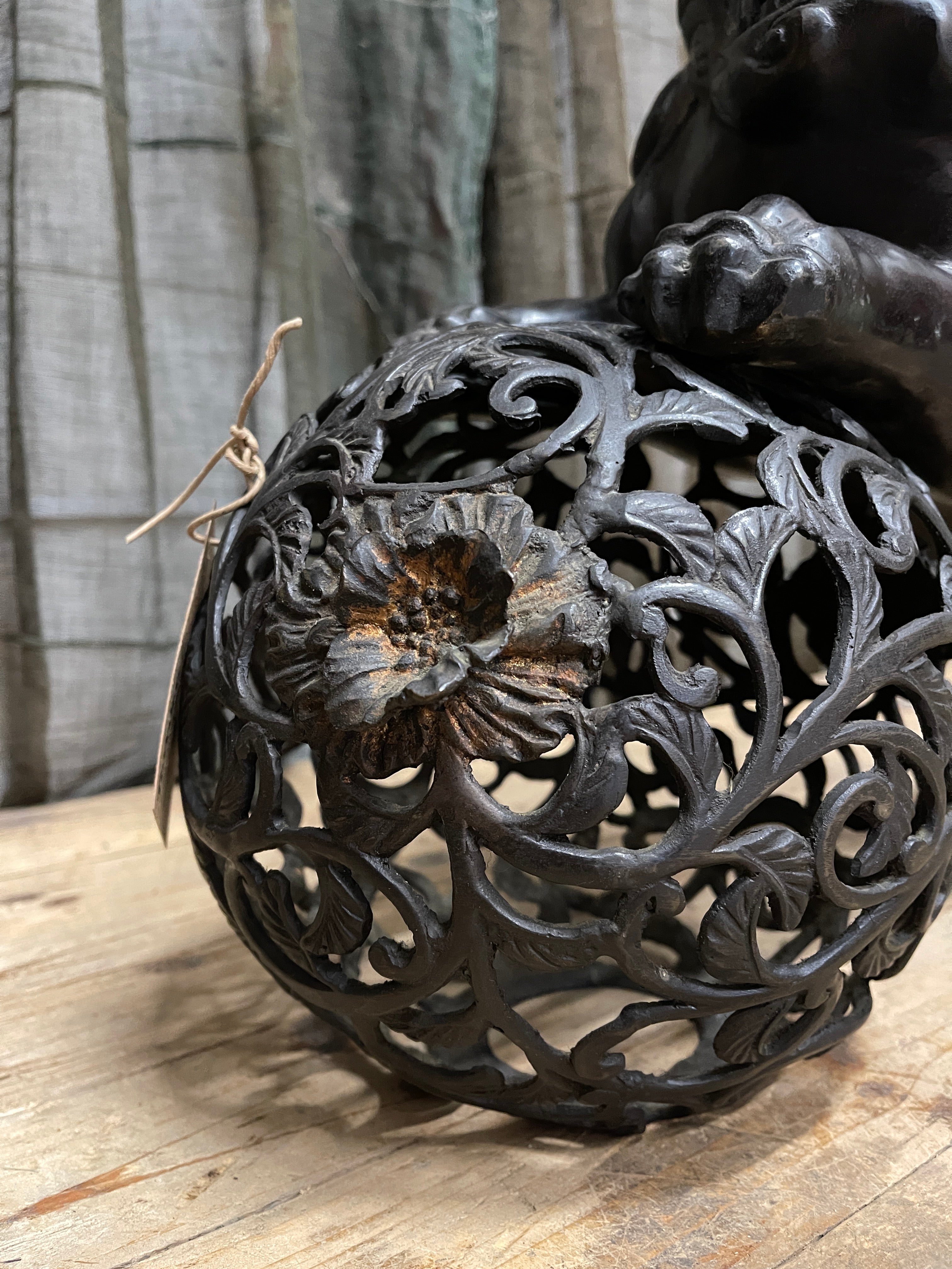 Vintage Japanese Shi Shi Statue - Bronze | Showa, Midcentury