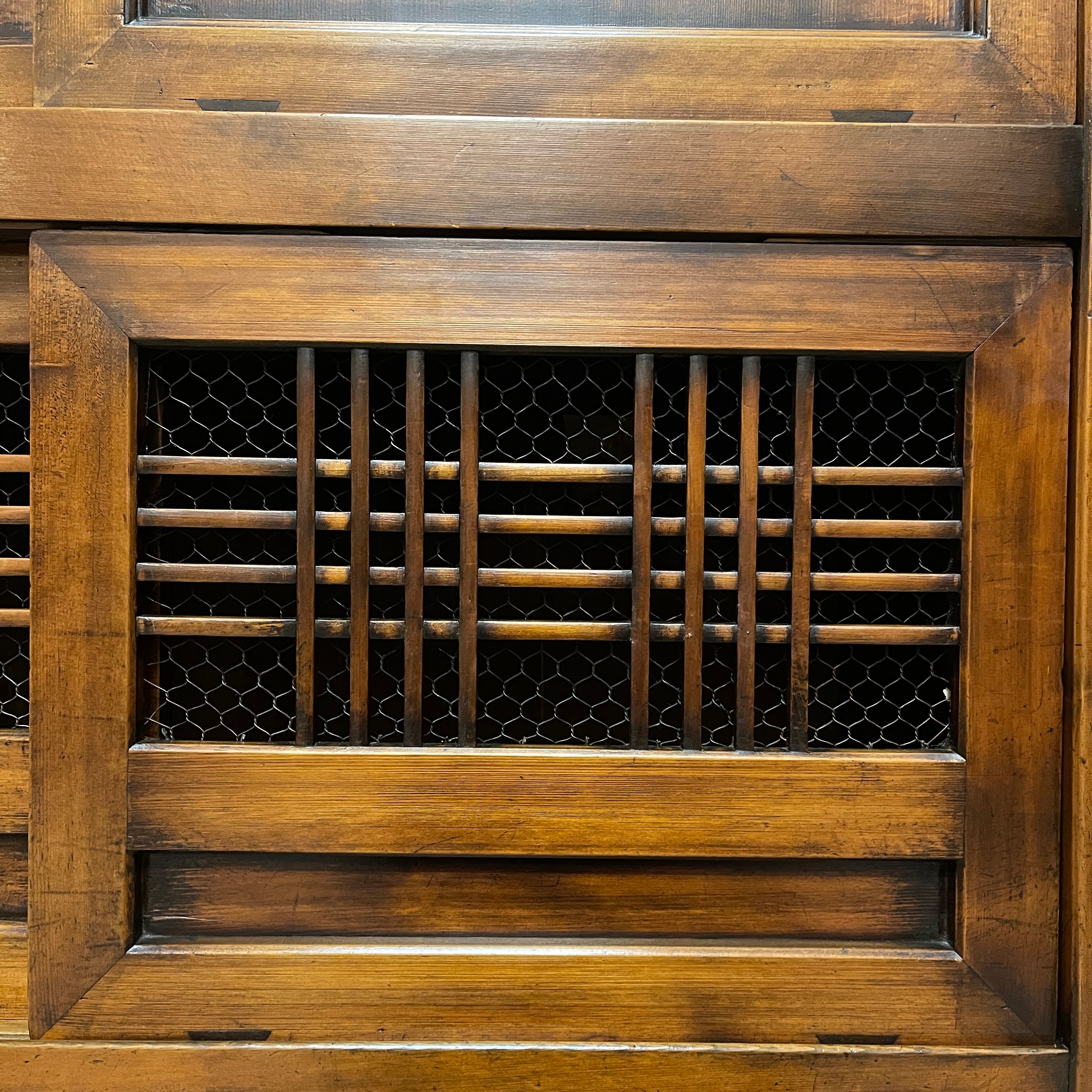 Antique Japanese Sideboard - Elm & Cedar & Cypress