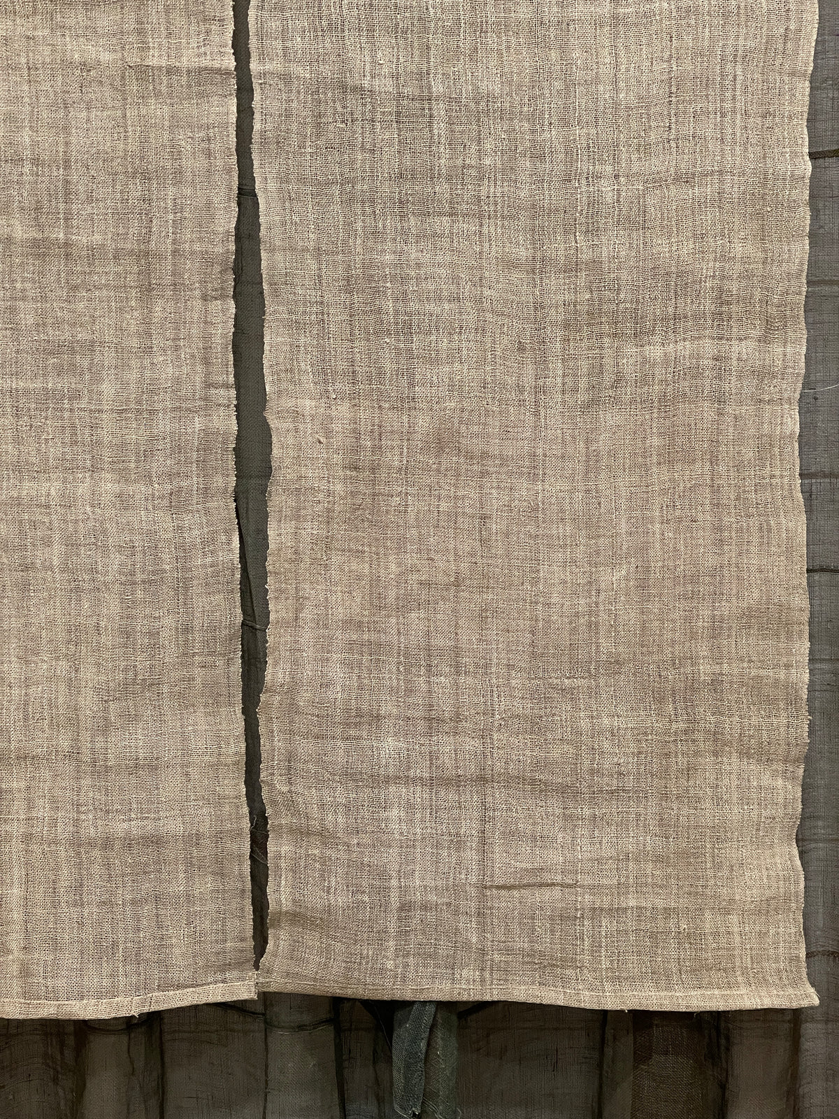 Vintage Japanese Noren, Natural Hemp