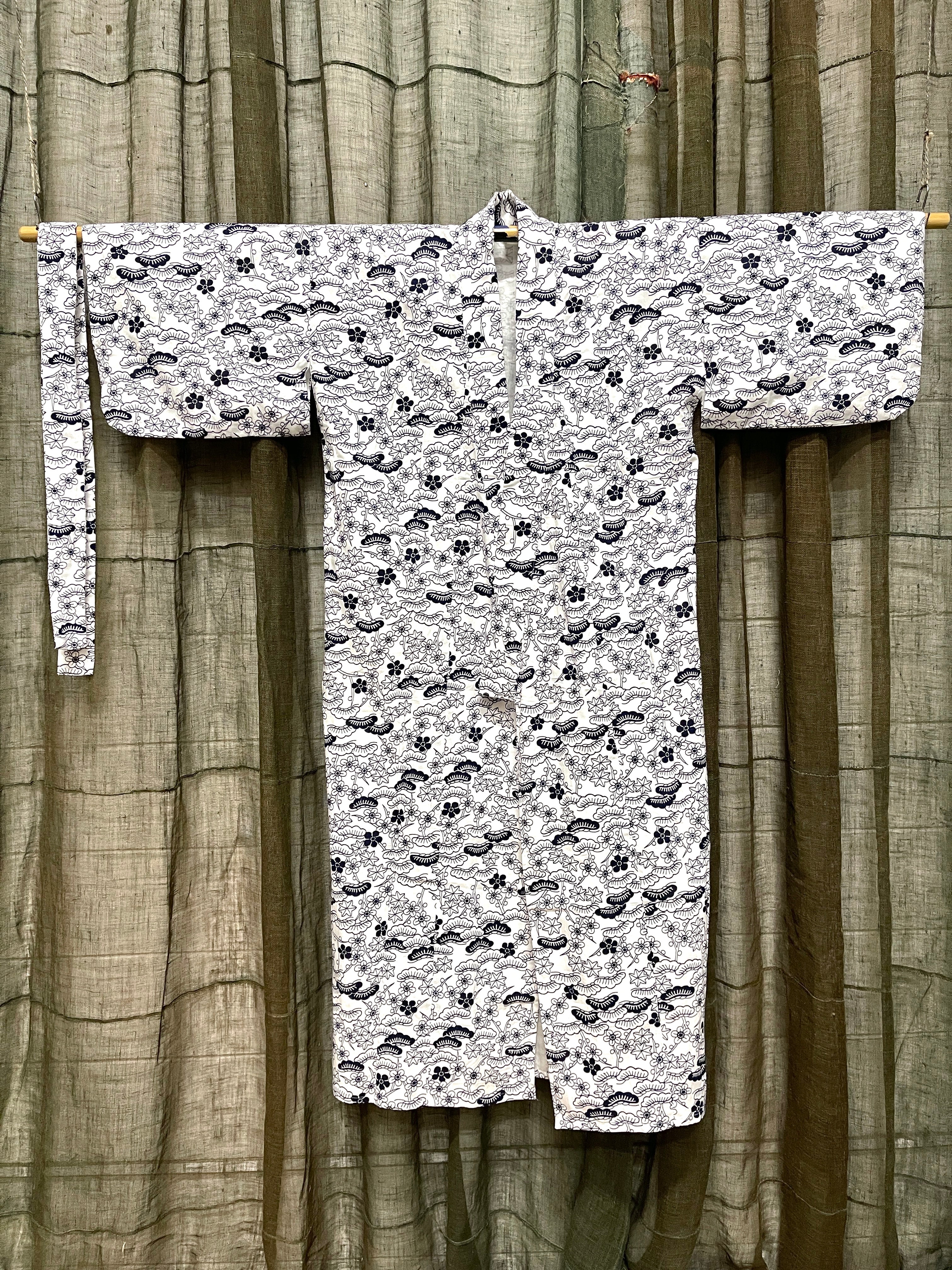 Nemaki, Japanese Cotton House Robe - Unisex