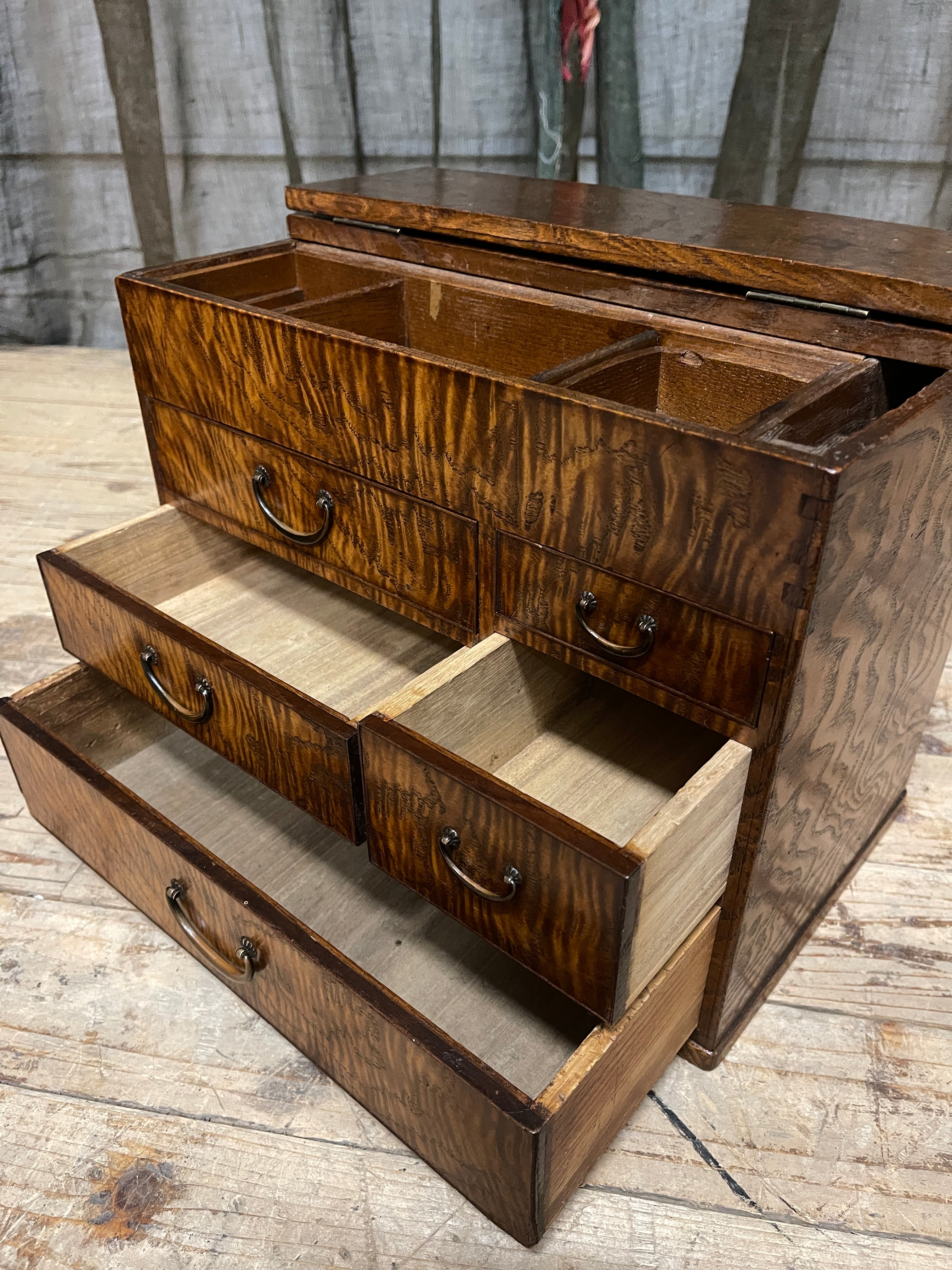 Vintage Japanese Sewing Box, Hari Bako | 1920's