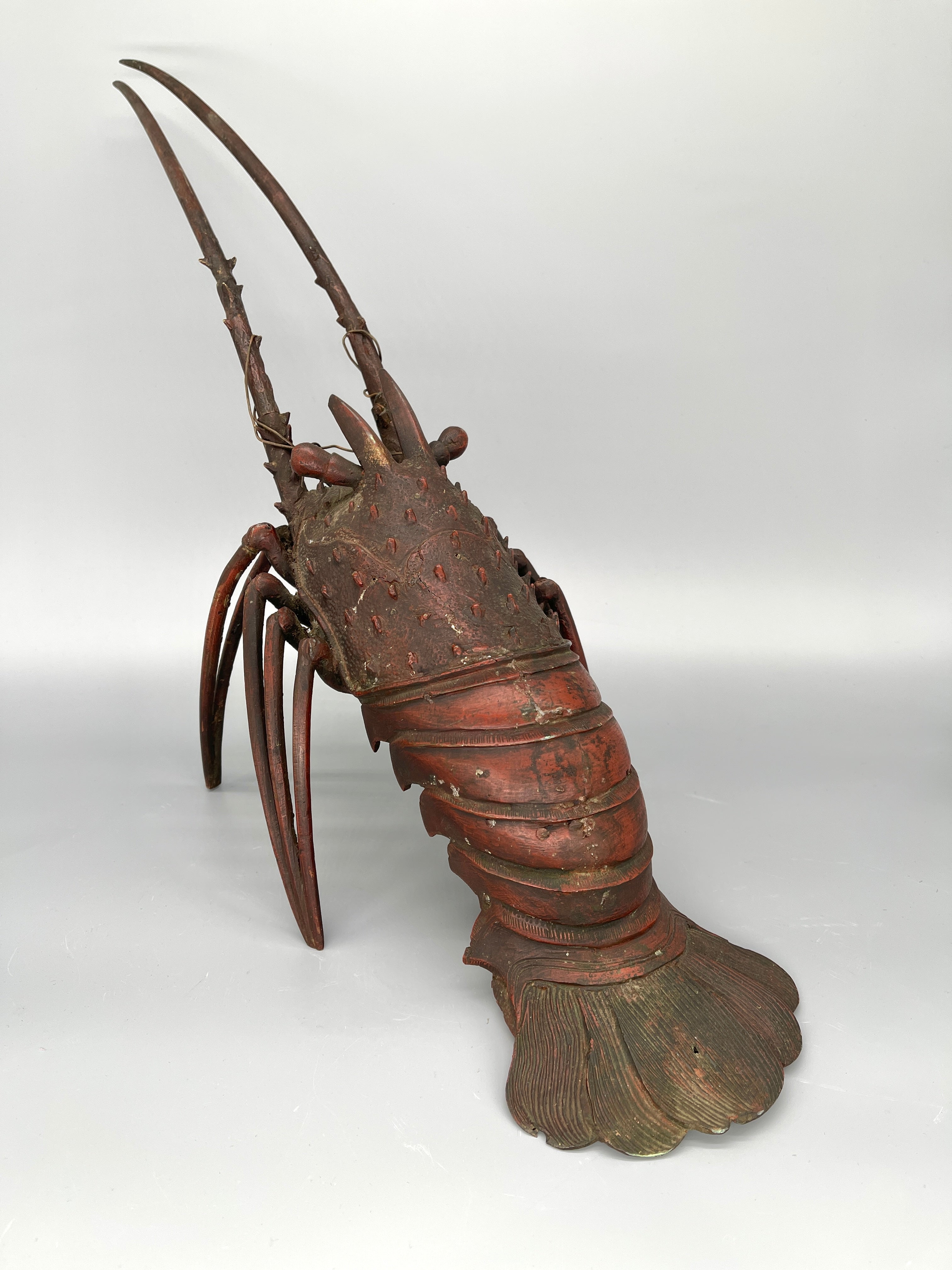 Japanese Okimono Of Lobster | Iron