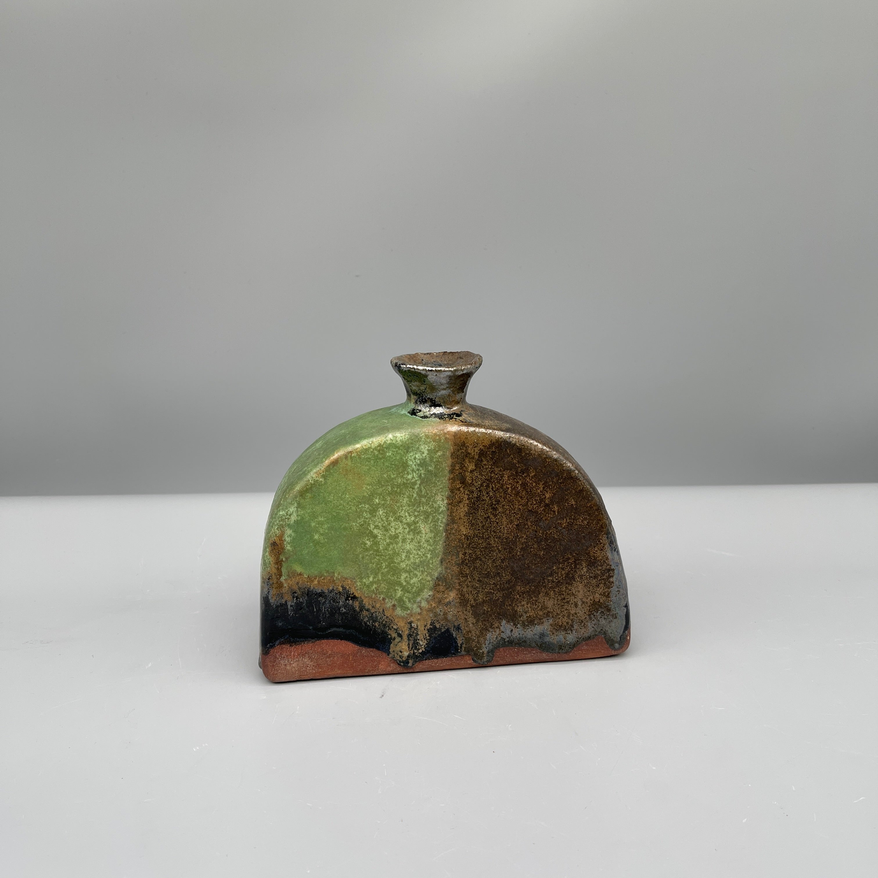 Vintage Japanese Ikebana Vase - Bizen Ware