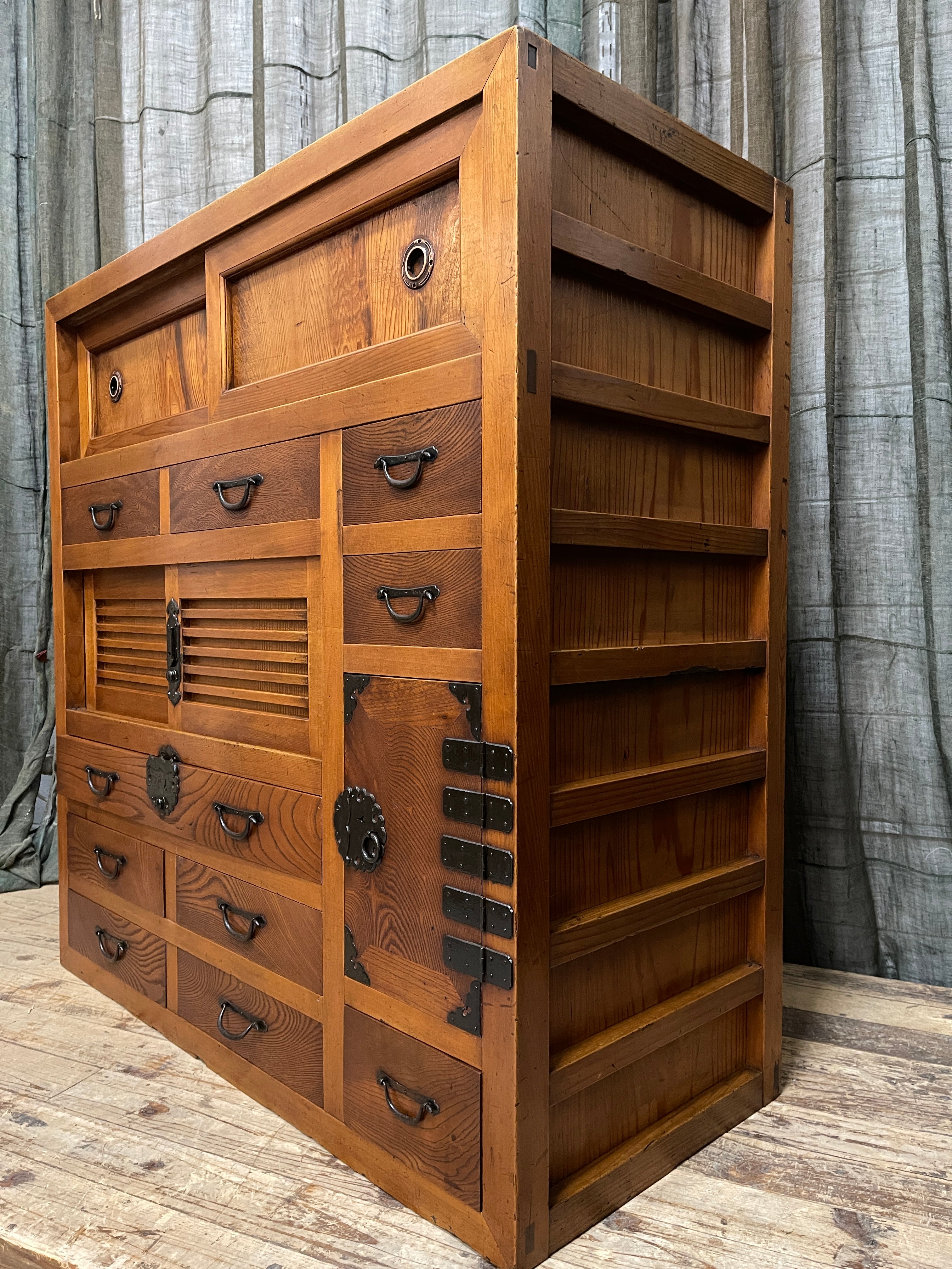 Japanese Choba Dansu, Merchant’s Chest –  Elm & Cedar | Meiji