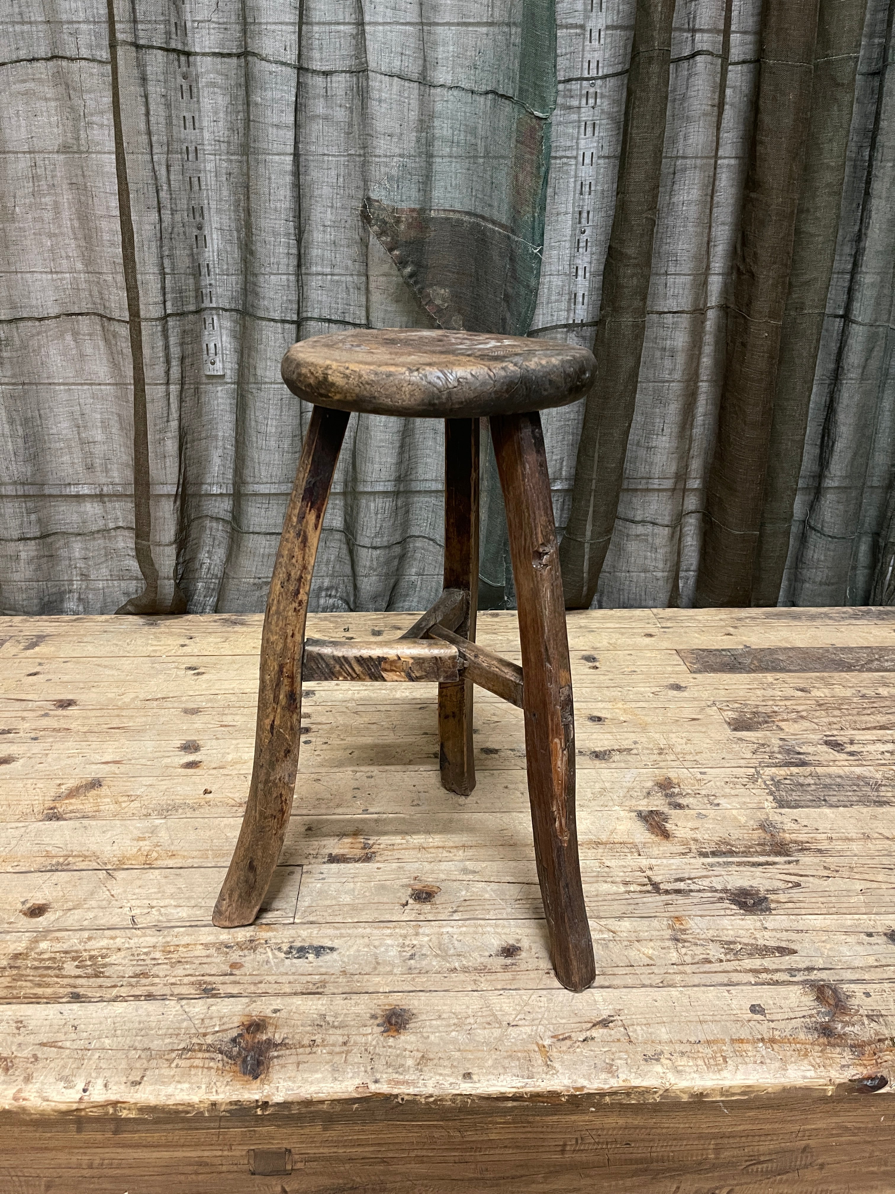 Antique Chinese Provincial Stool