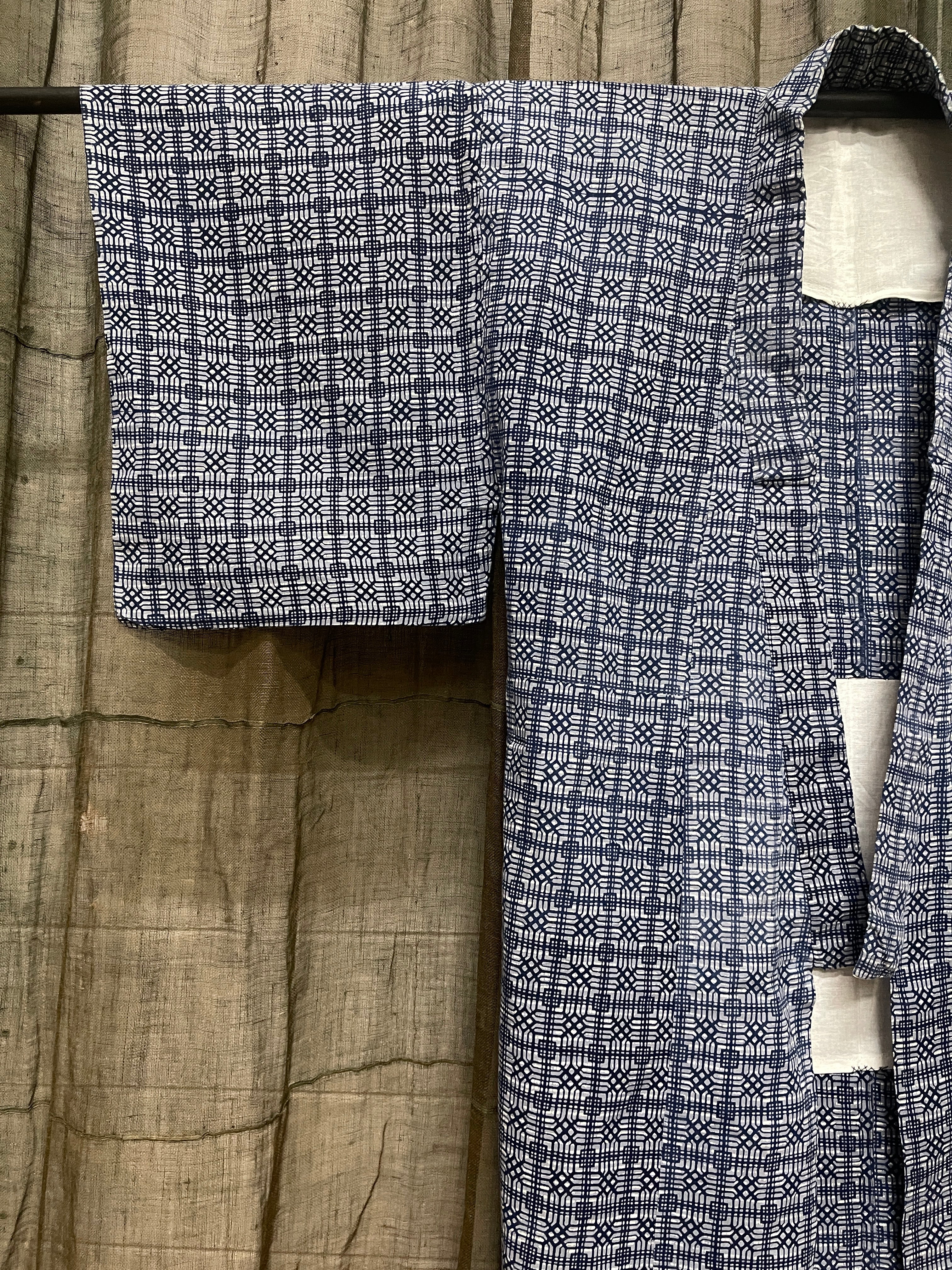 Vintage Yukata, Japanese Cotton Kimono