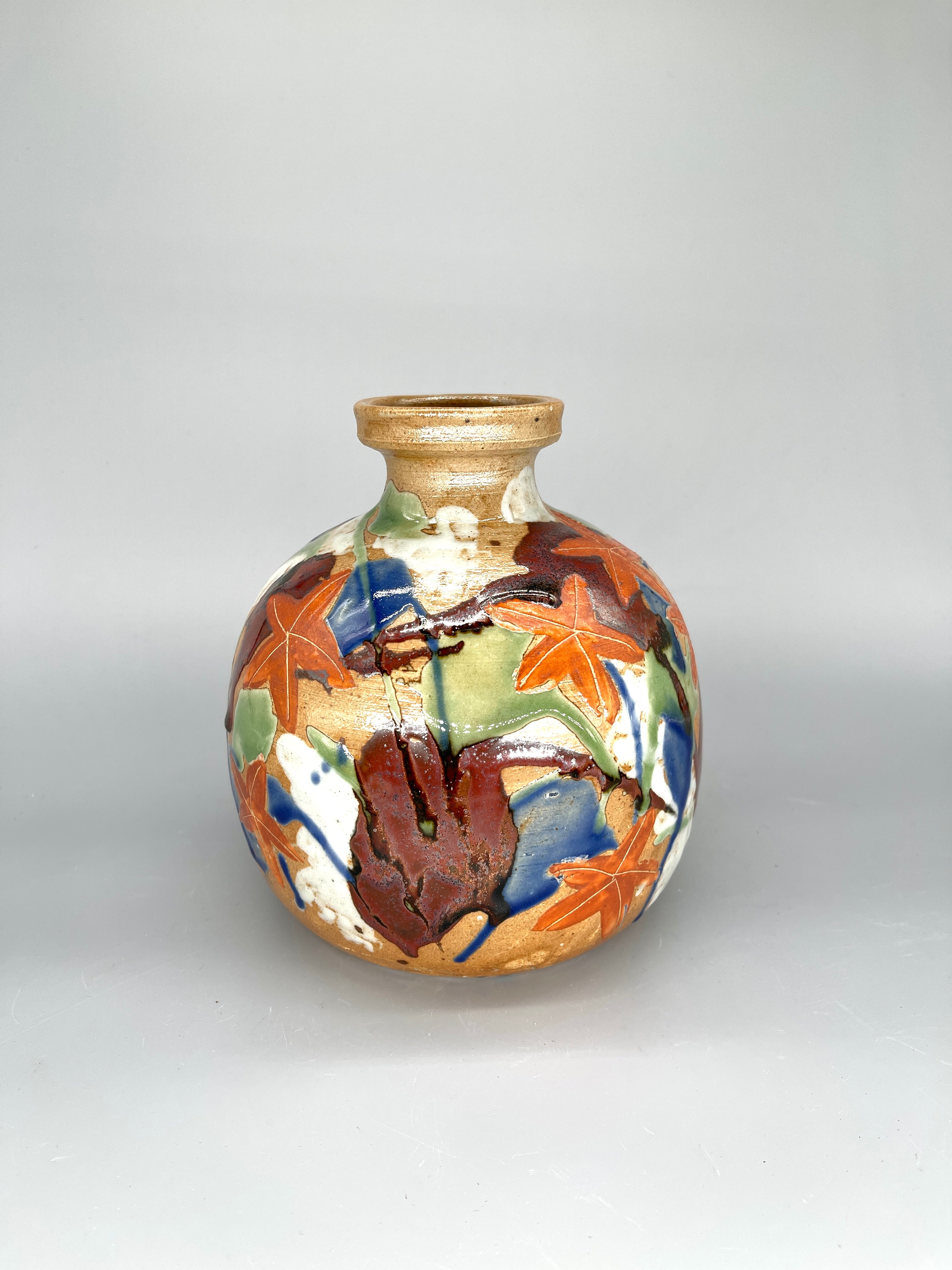 Japanese Vase With Japanese Maple Design