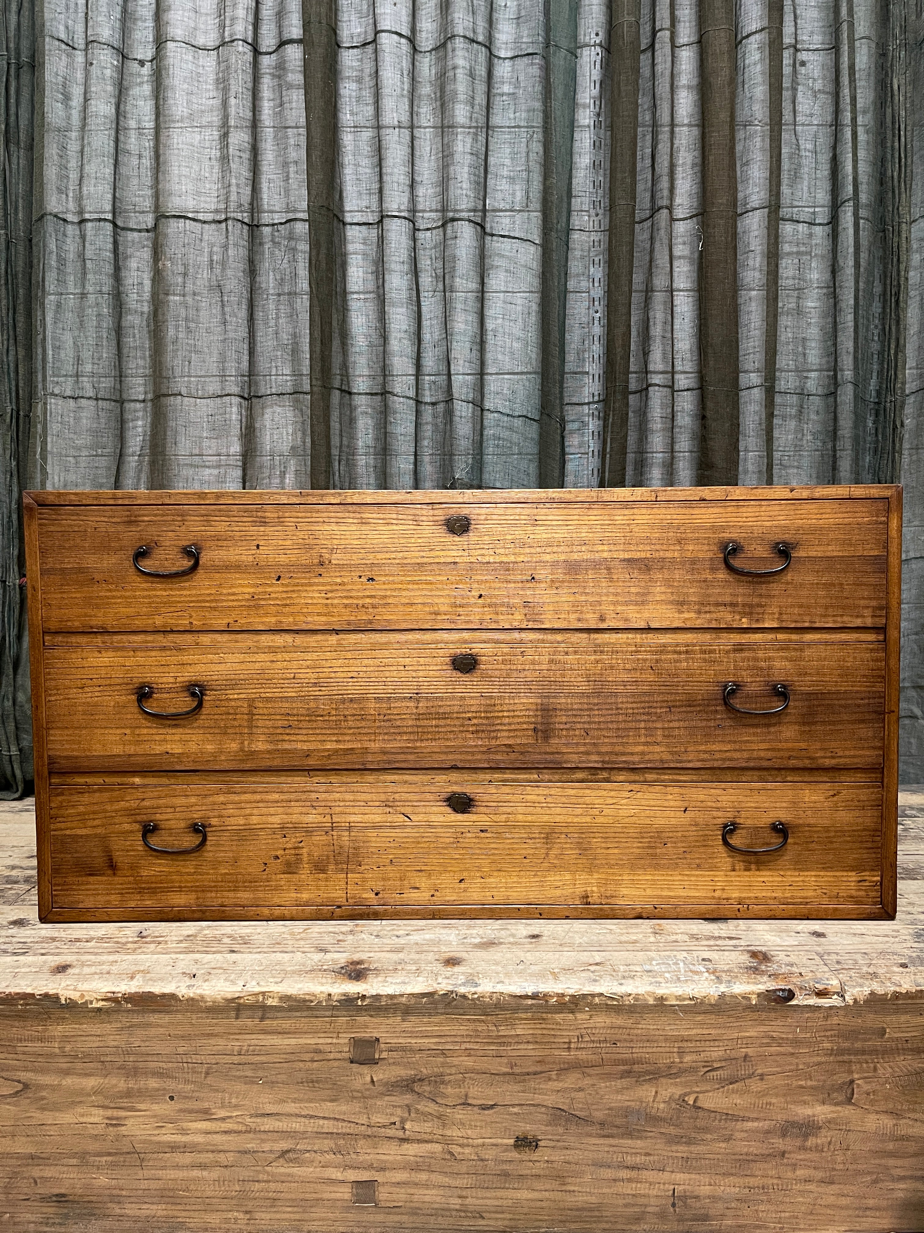 Japanese Low Chest Of Drawers - Paulownia | Showa