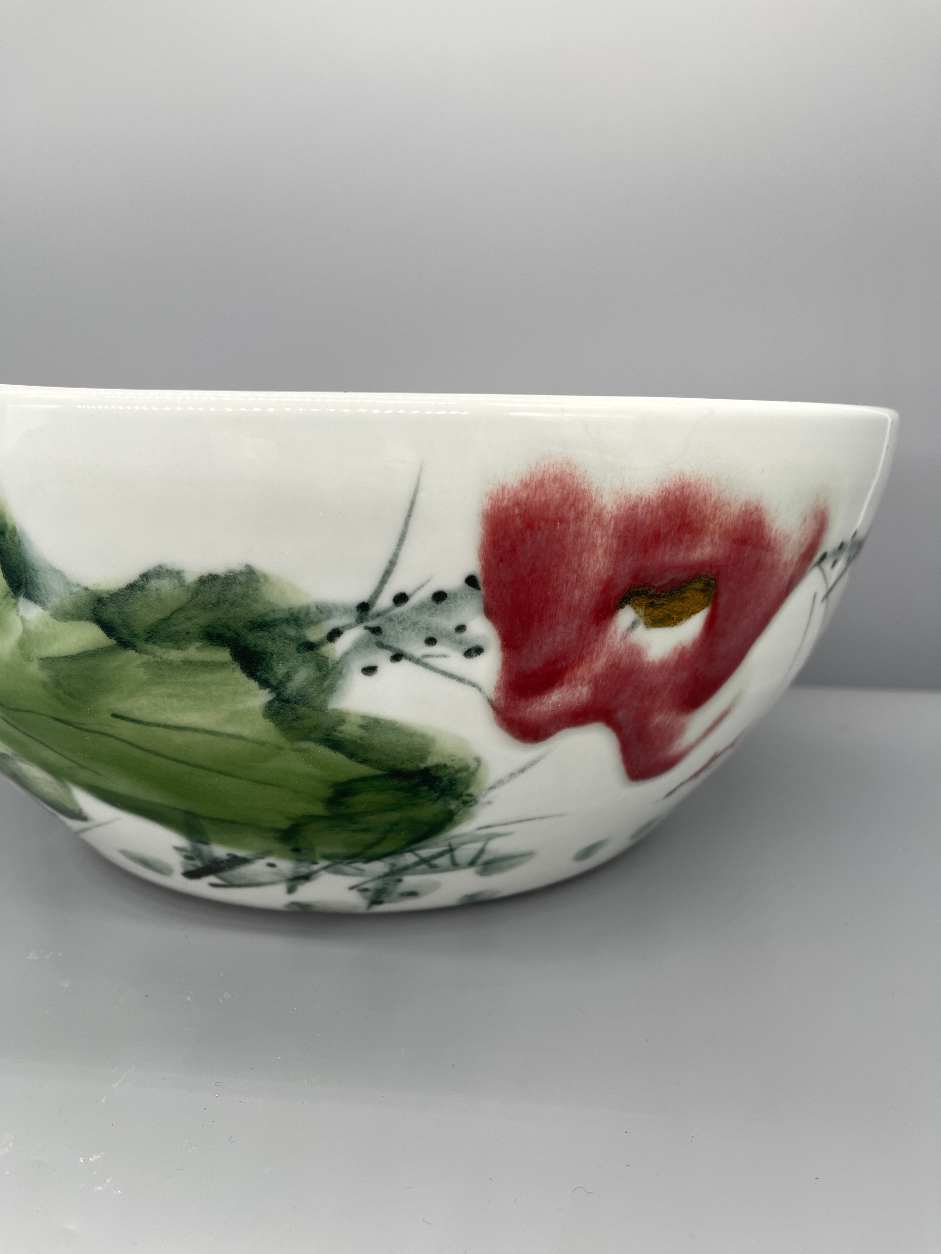 Contemporary Chinese Hand Painted Porcelain Bowl