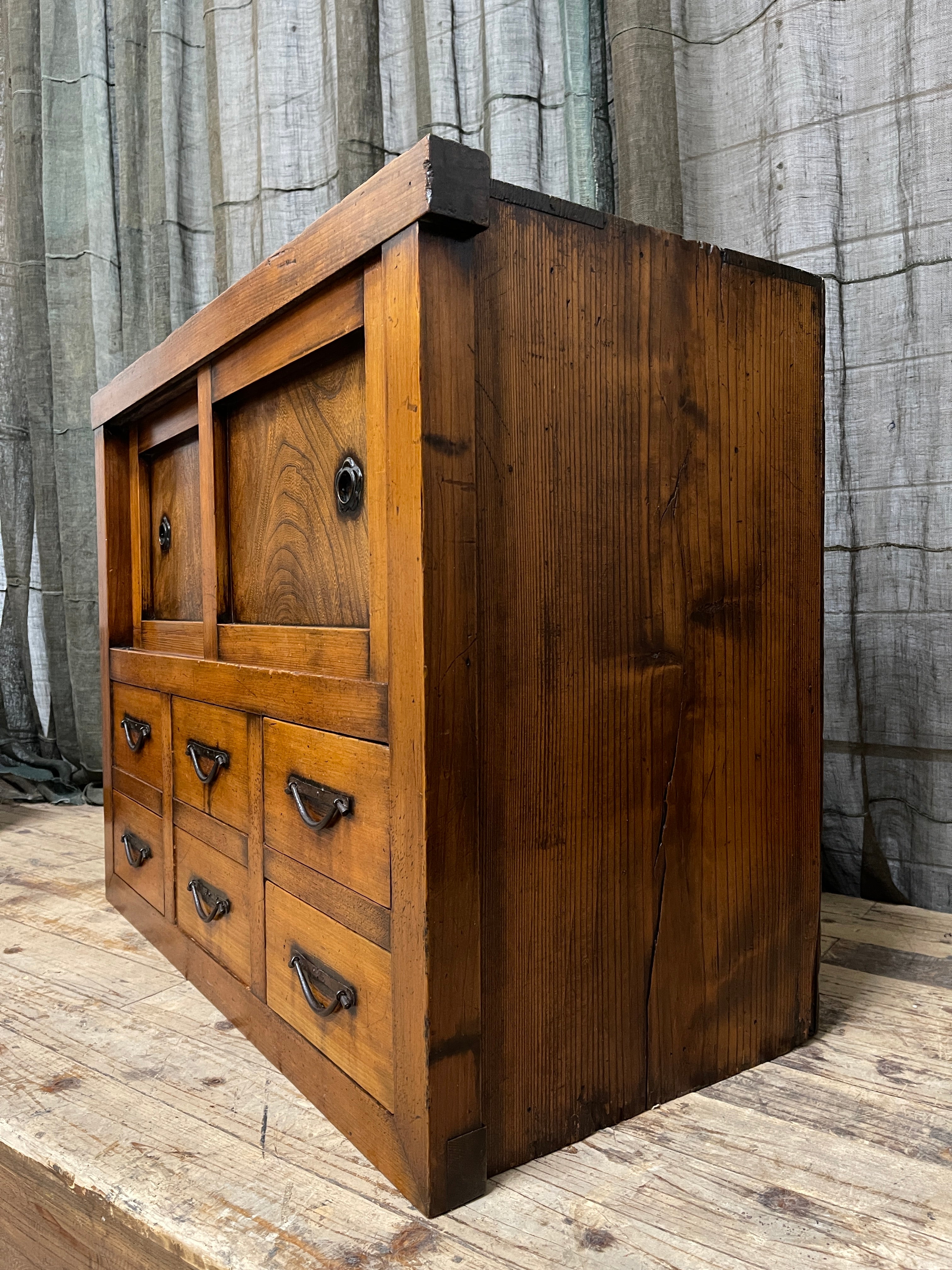 Japanese Storage Cabinet - Cedar, Elm & Cypress | Meiji