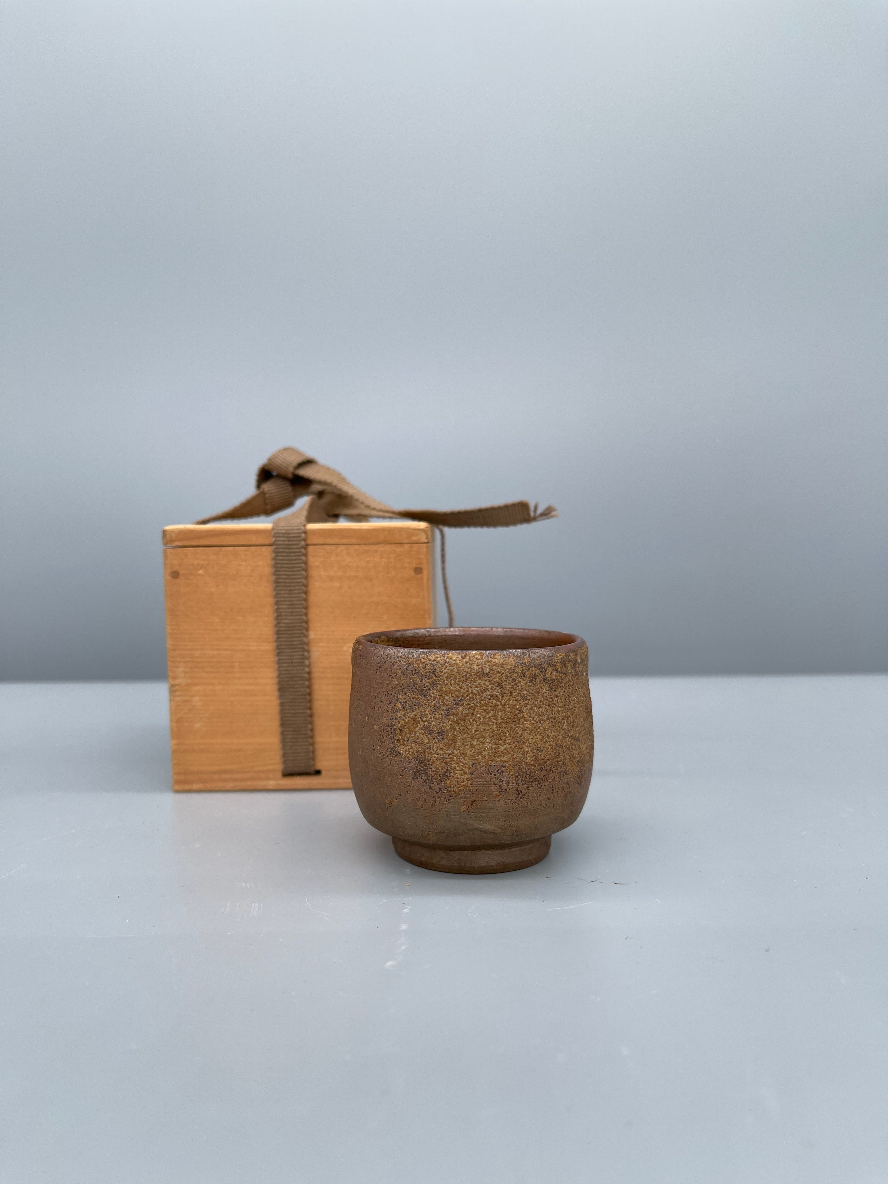 Japanese Stoneware Sake Cup - Bizen Ware
