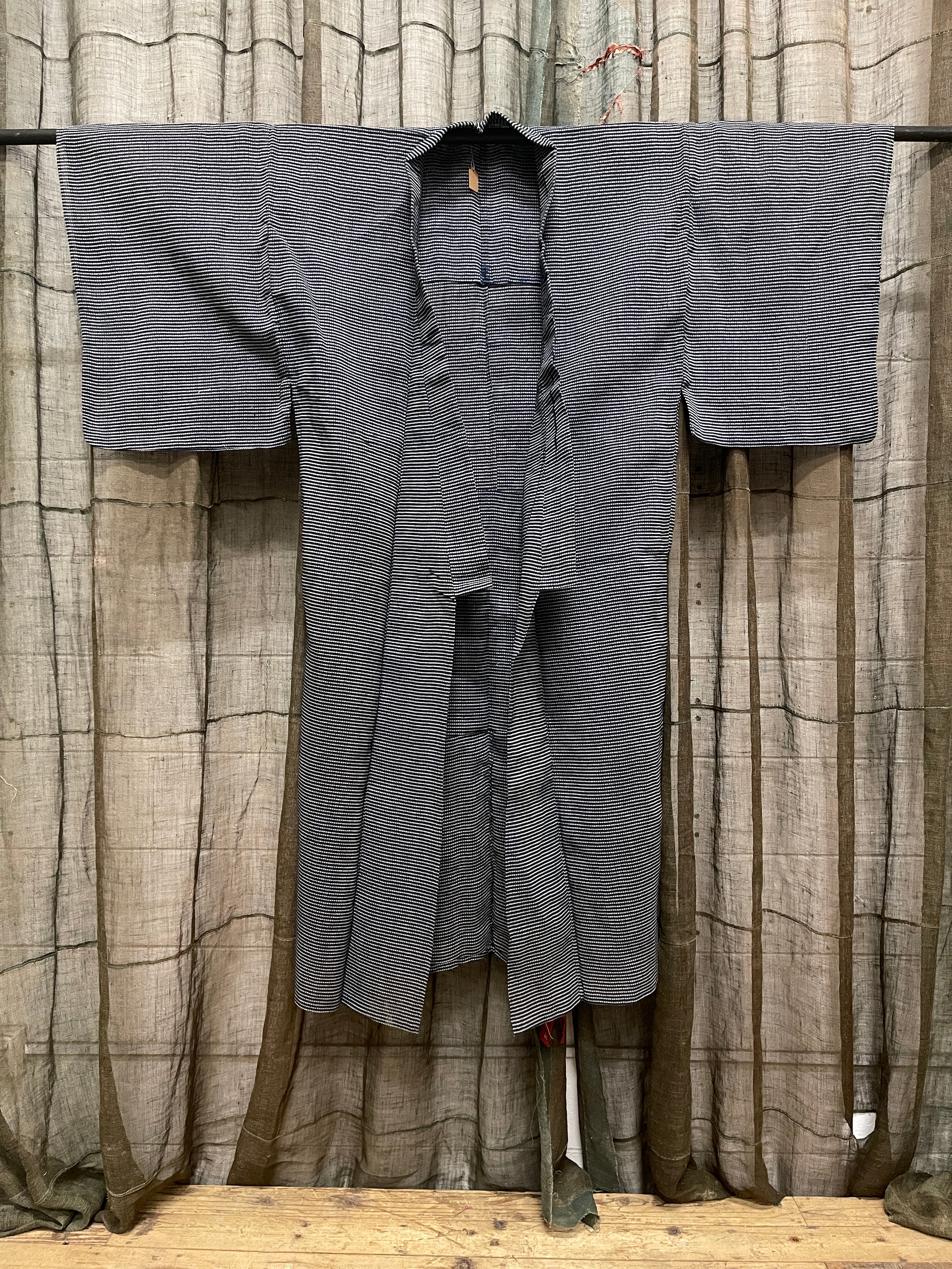 Vintage Japanese Summer Kimono | Hemp, Indigo