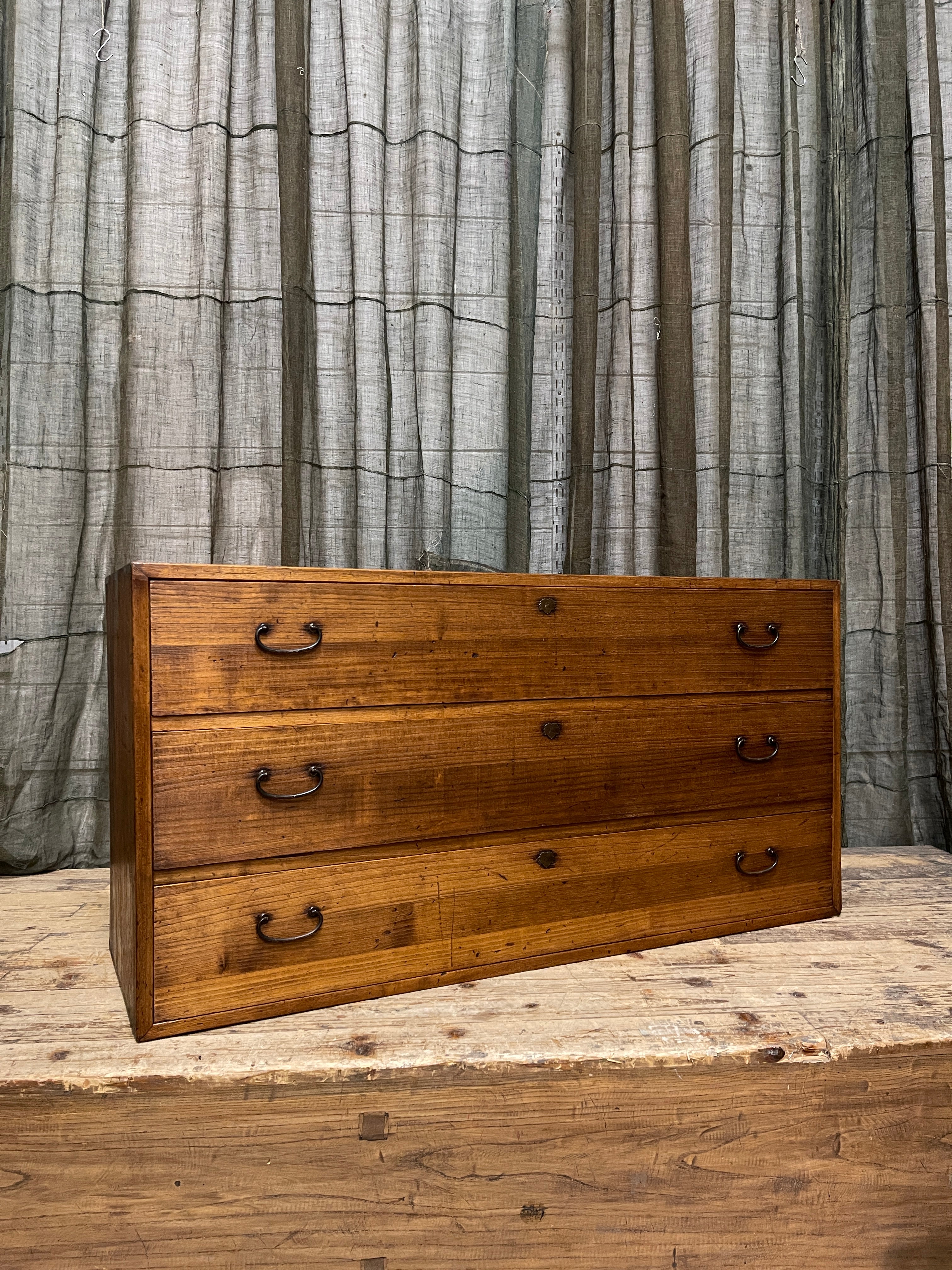 Japanese Low Chest Of Drawers - Paulownia | Showa