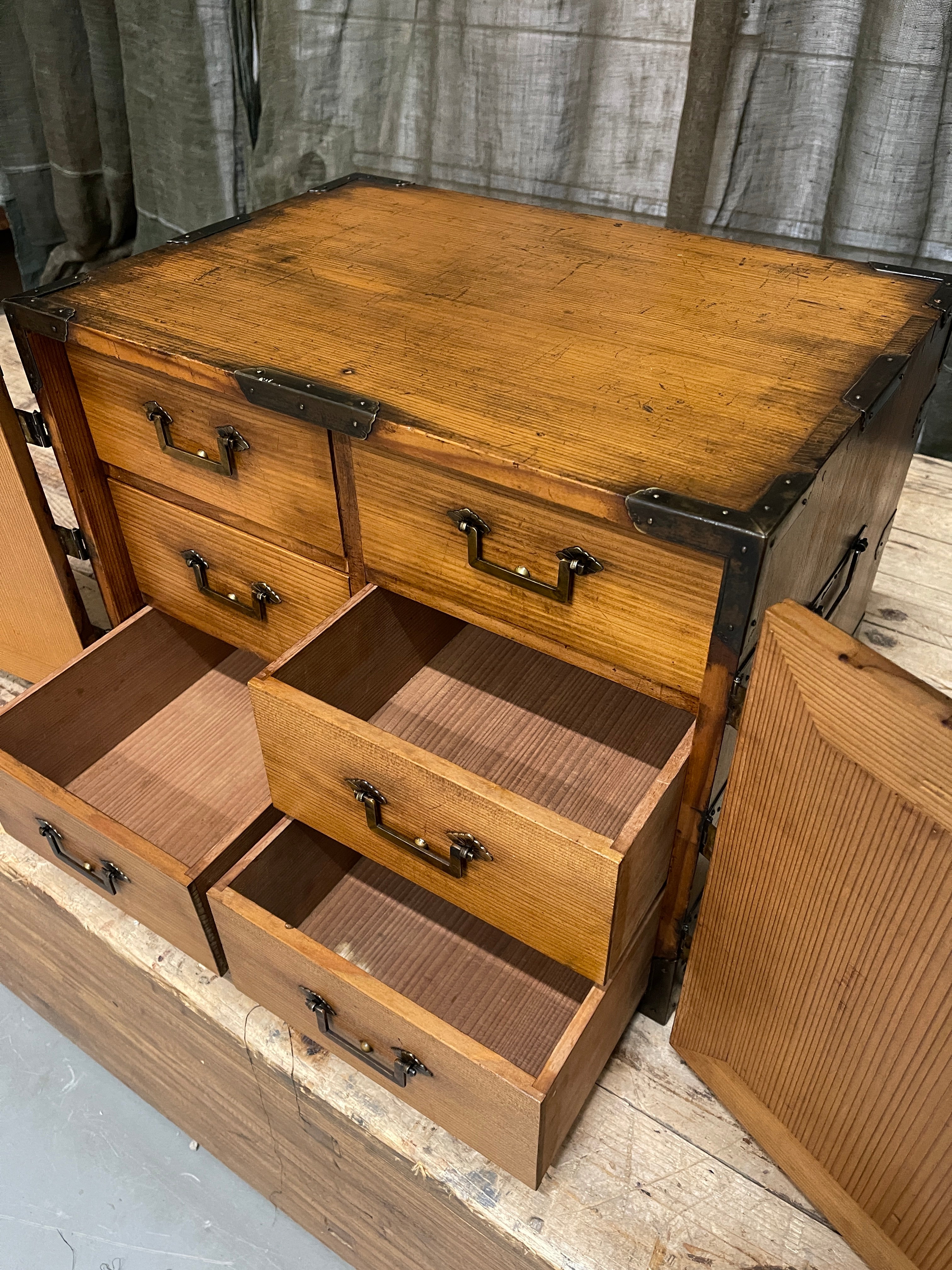 Japanese Document Chest - Cedar | Taisho