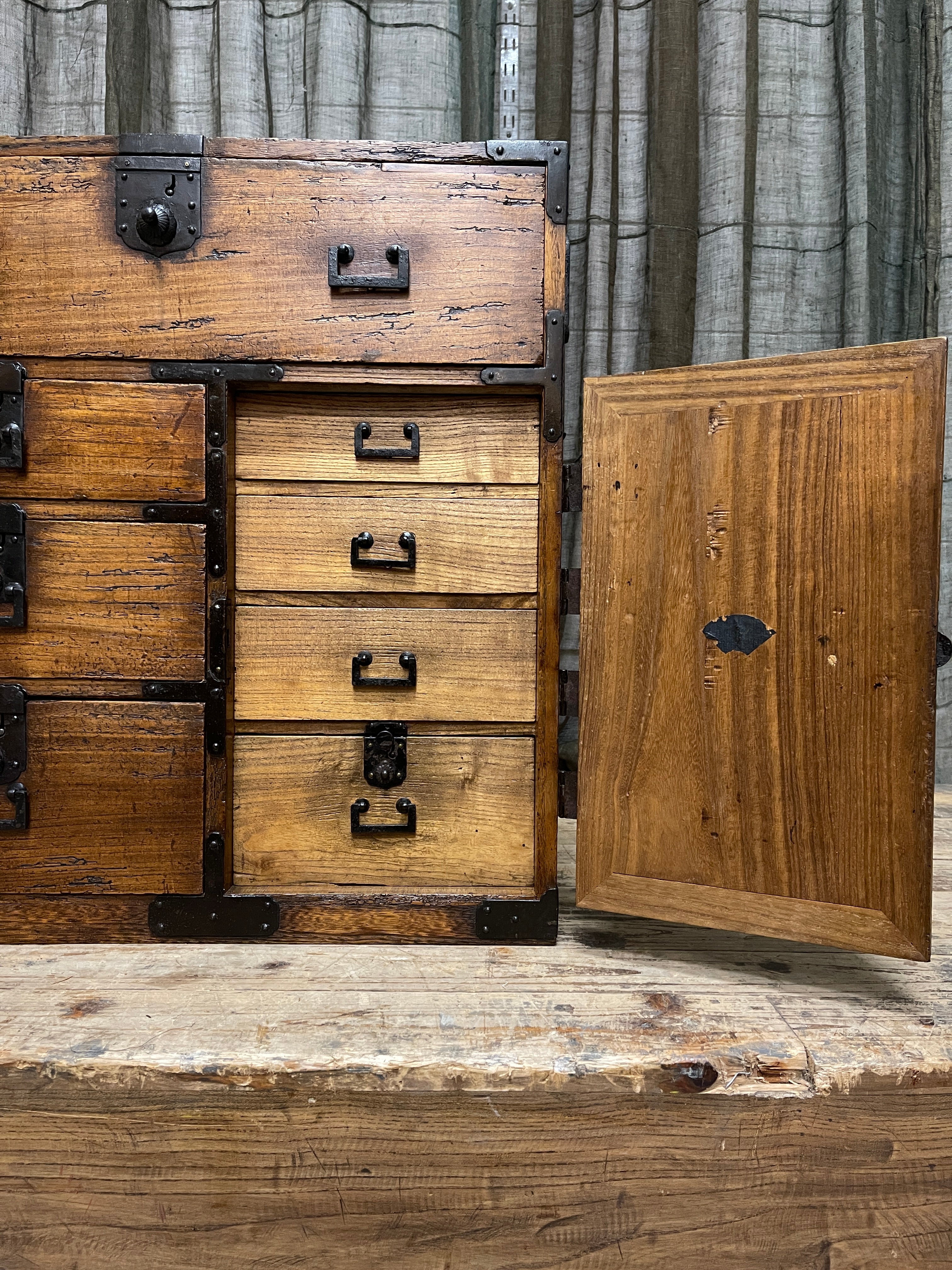 Ko Dansu, Japanese Side Cabinet - Paulownia | Meiji