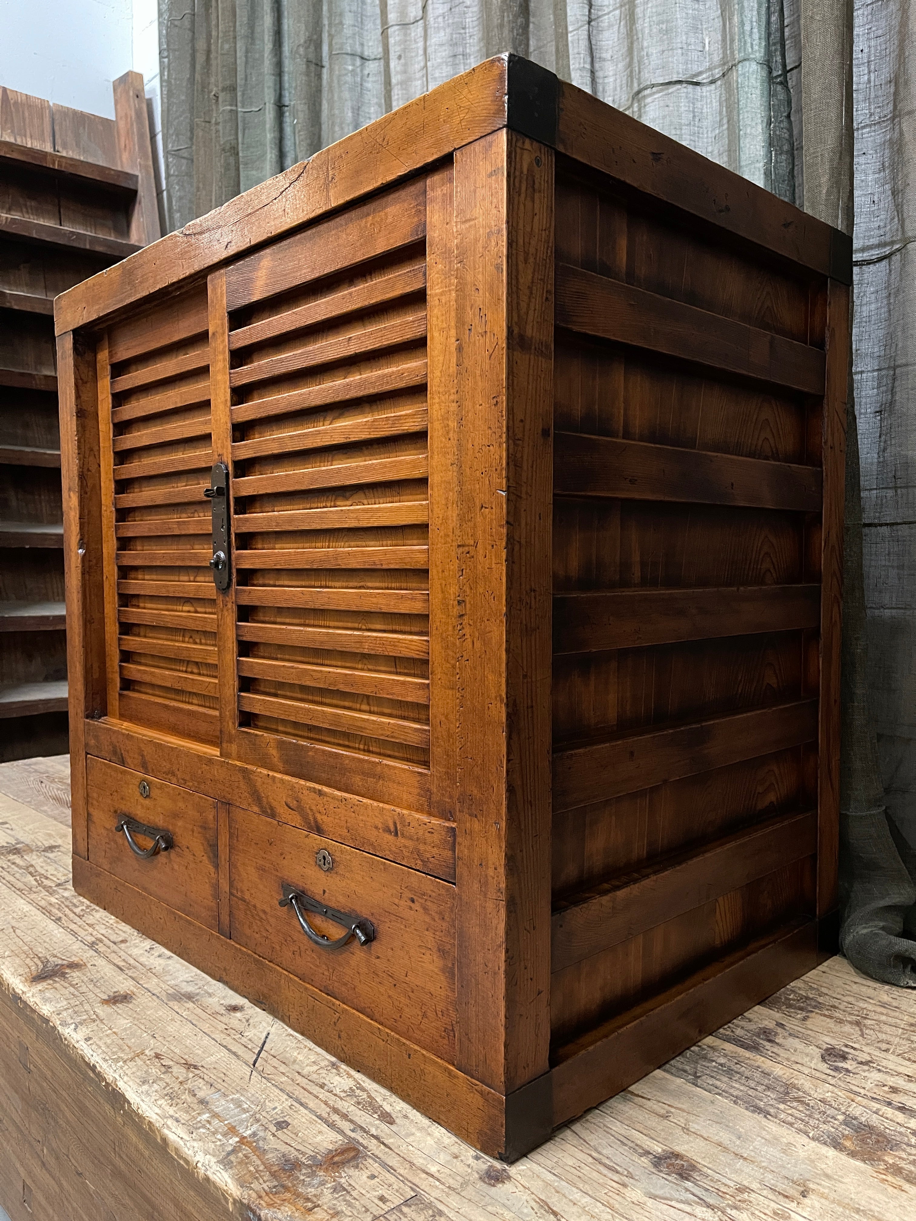 Mingei Dansu, Japanese Storage Cabinet - Cypress & Cedar | Meiji