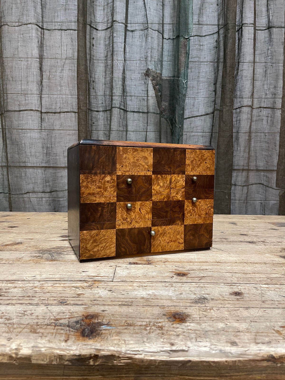 Vintage Japanese Sewing Box, Hari Bako | Midcentury