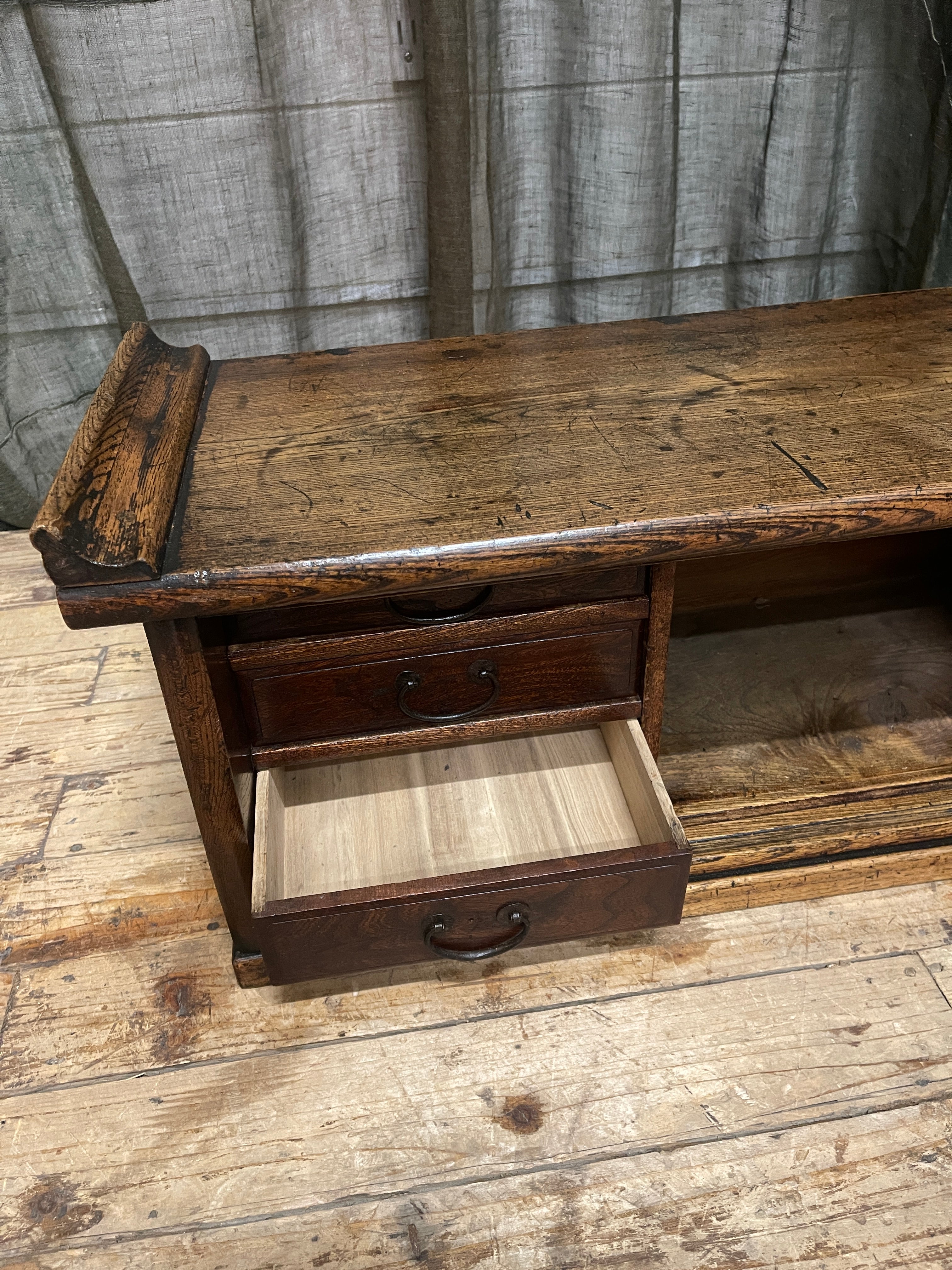 Japanese Low Chest - Elm | Meiji
