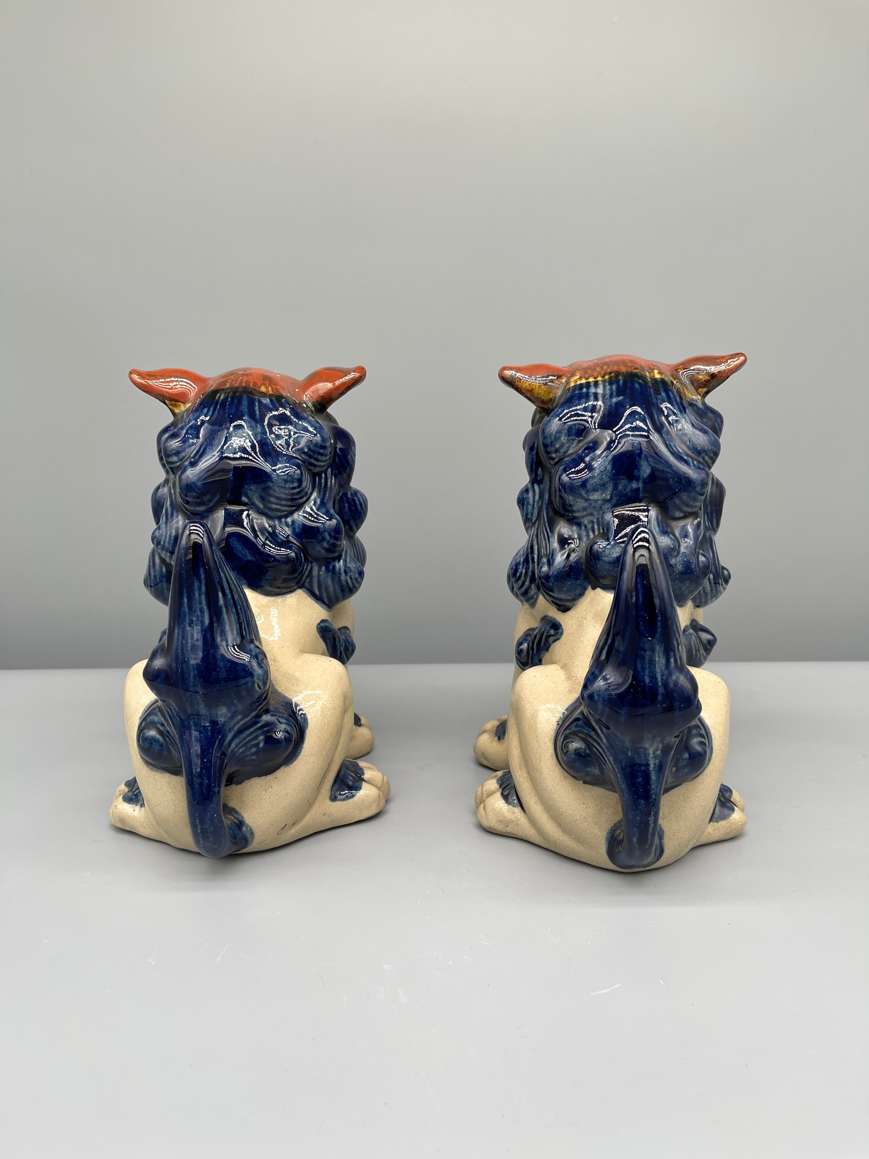 A Pair Of Japanese Pottery Shi-Sa | c.1970
