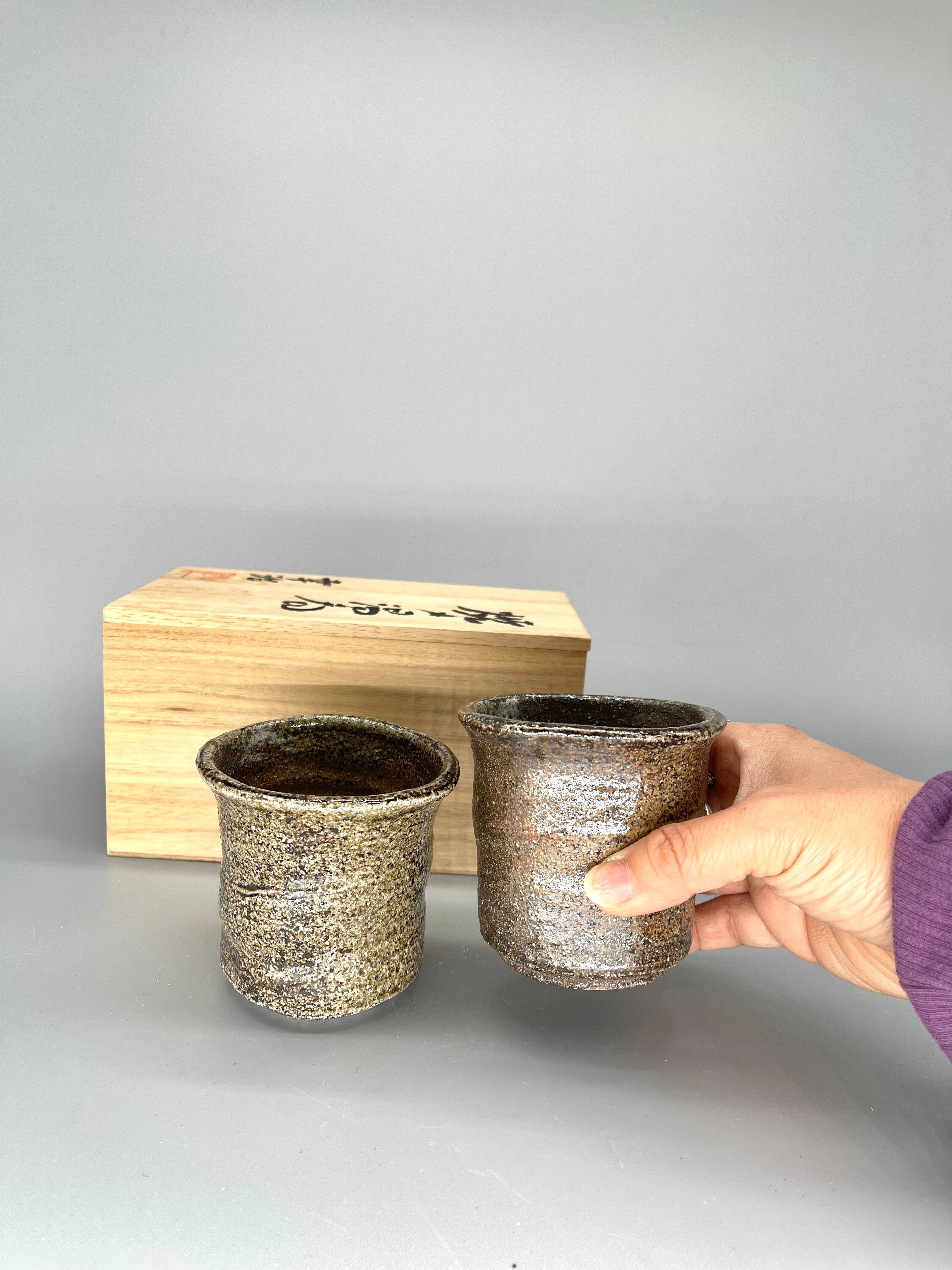 Pair Japanese Yunomi, Tea Cups
