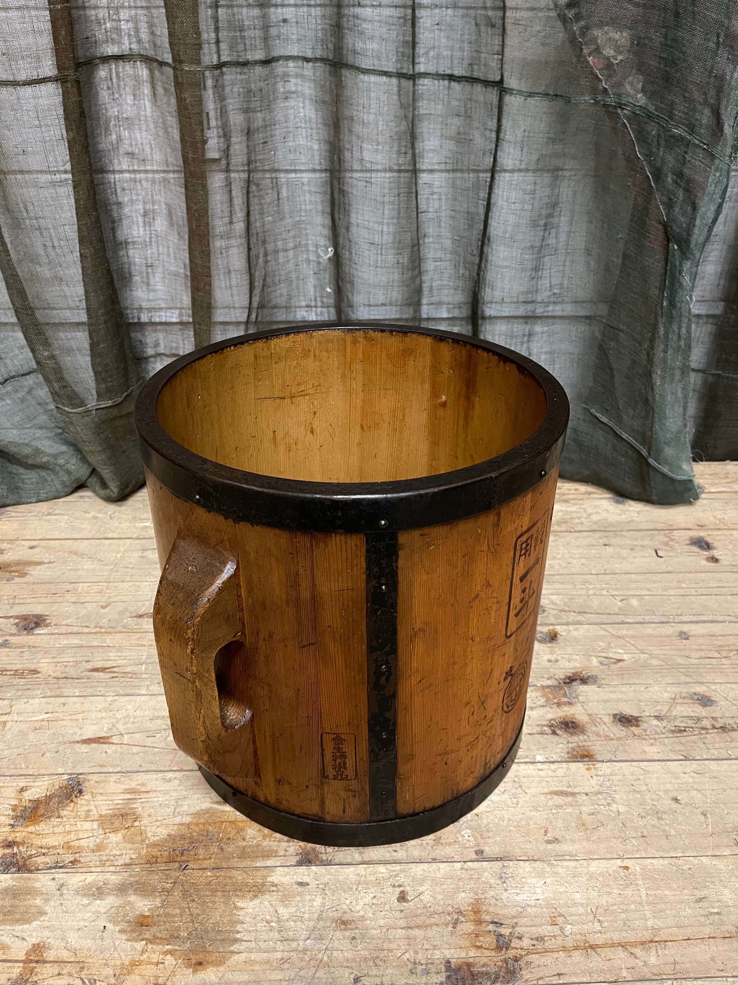 Tomasu, Antique Japanese Rice Measure Bucket