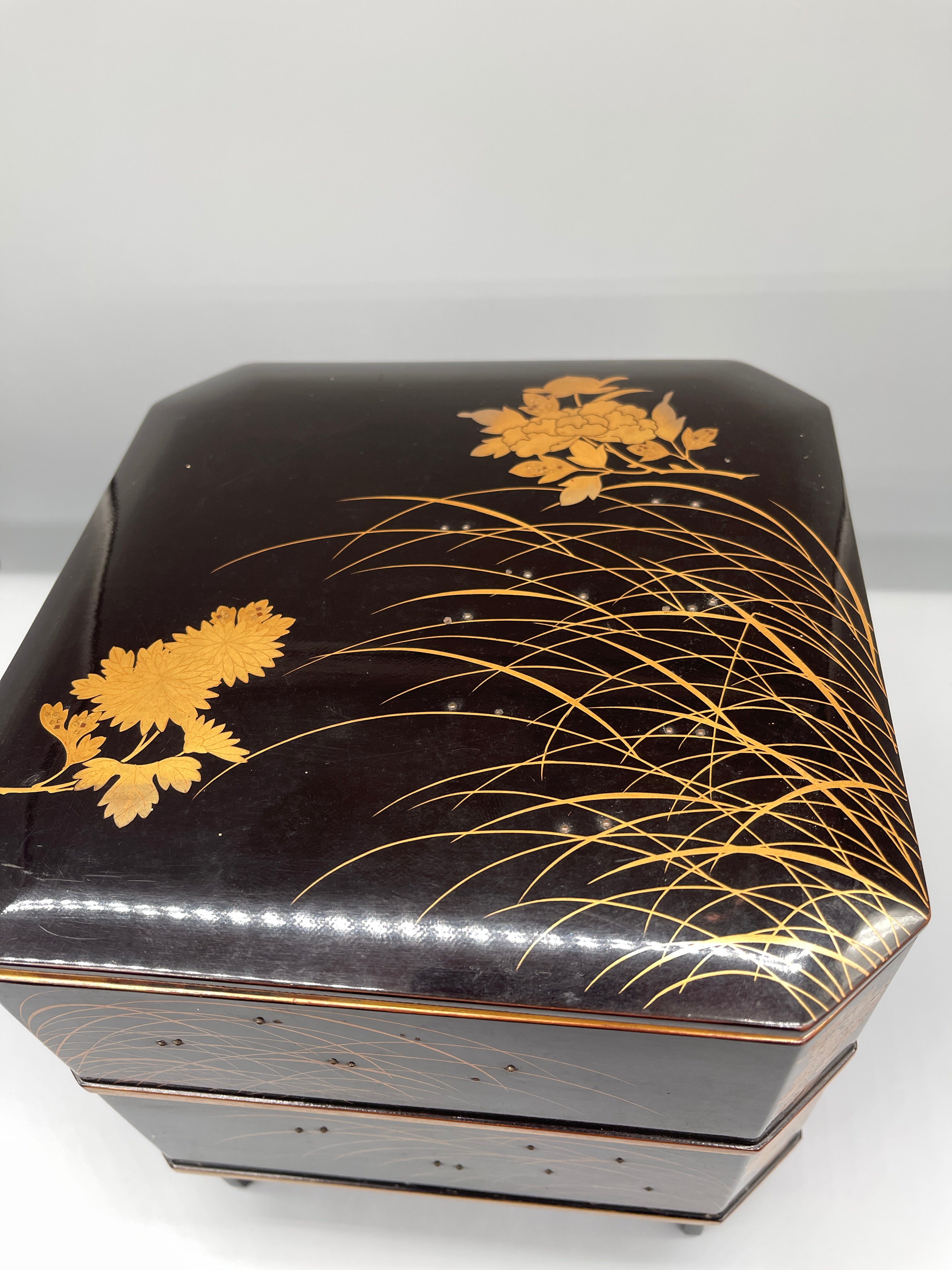 Antique Traditional Japanese Stacking Food Box - Jubako