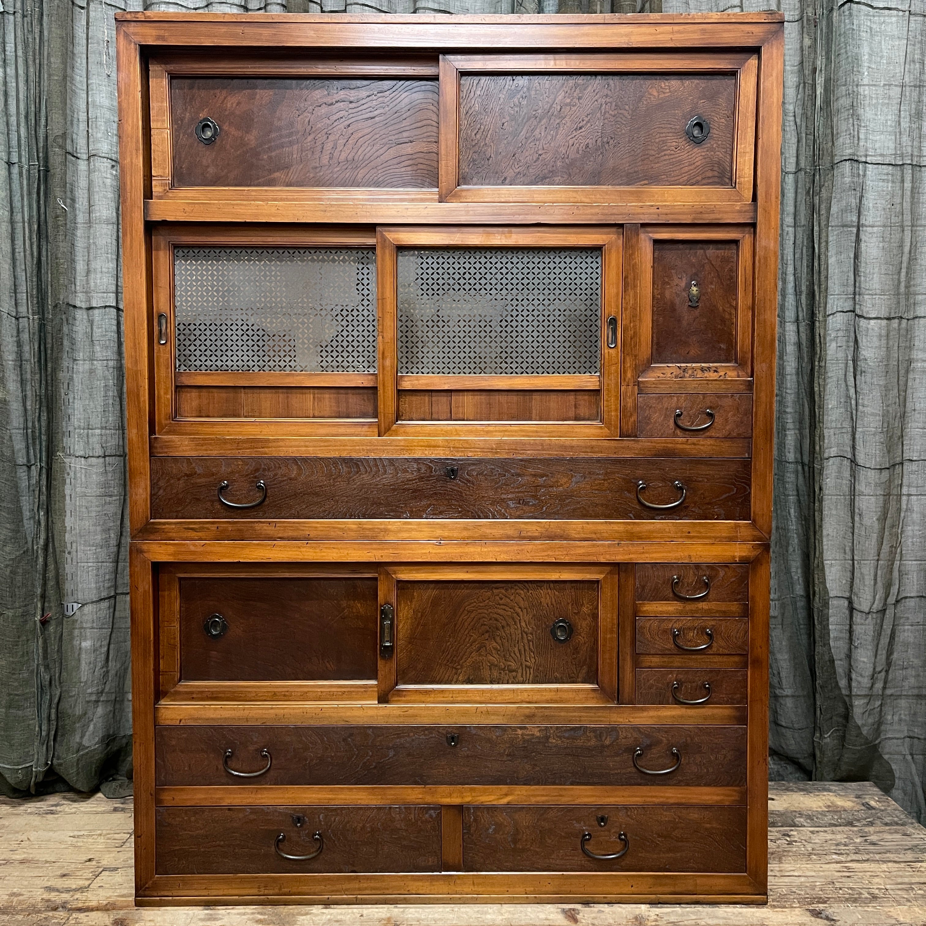 Japanese Mizuya, Kitchen Cabinet - Cedar & Elm & Cypress| Taisho