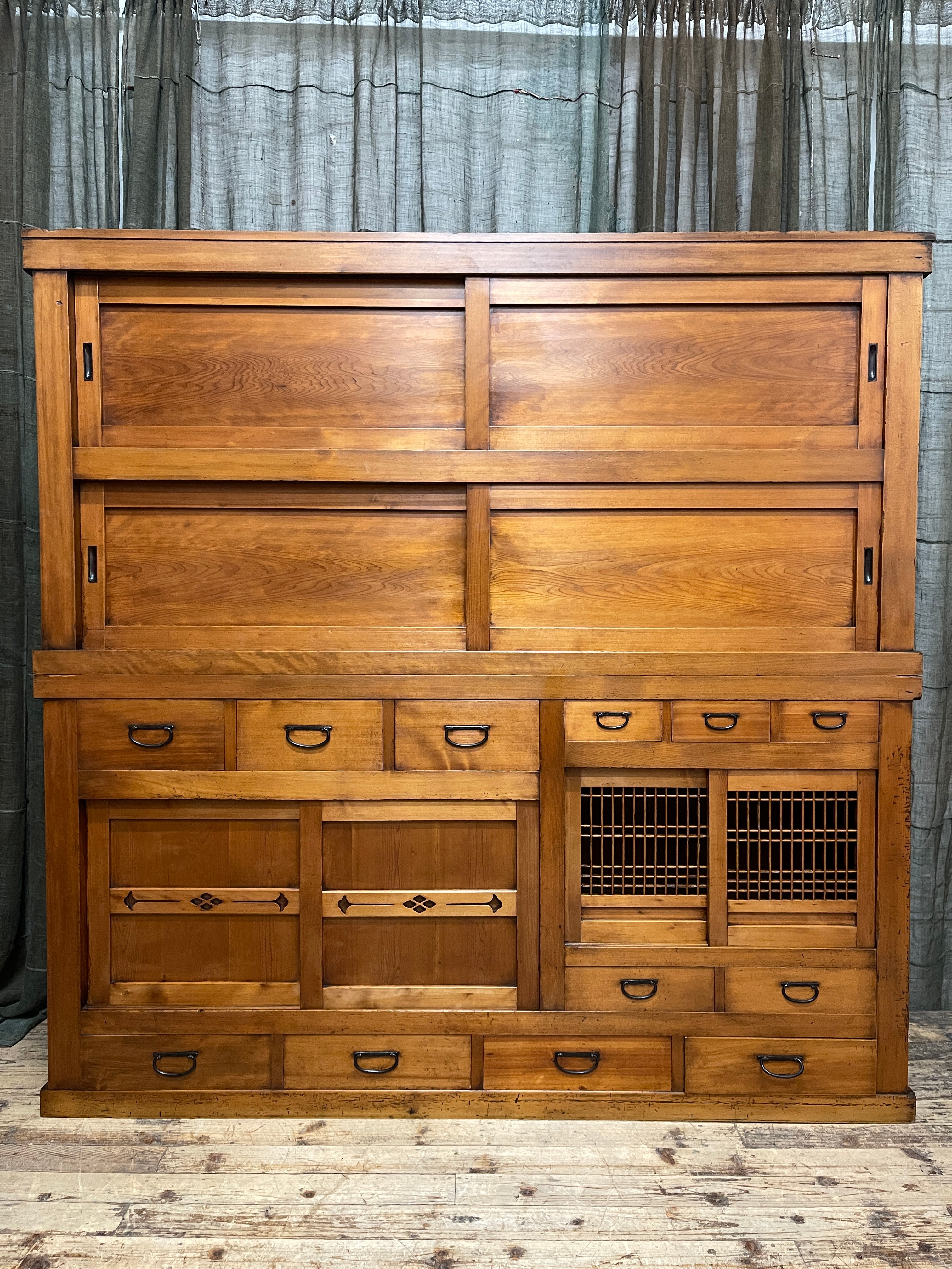 Japanese Mizuya, Kitchen Cabinet - Cedar & Cypress | Late Meiji