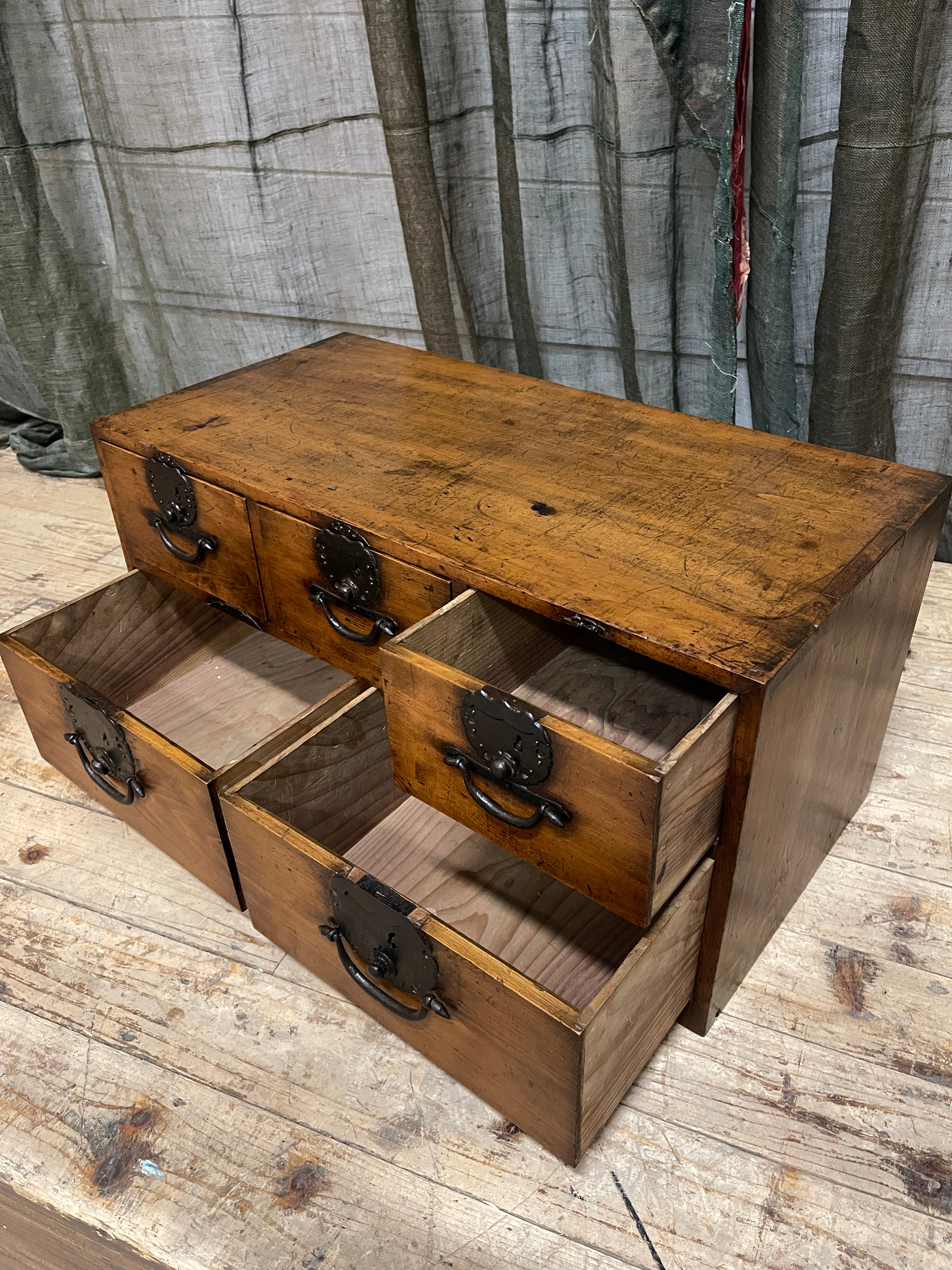 Japanese Small Document Chest - Cypress | Meiji