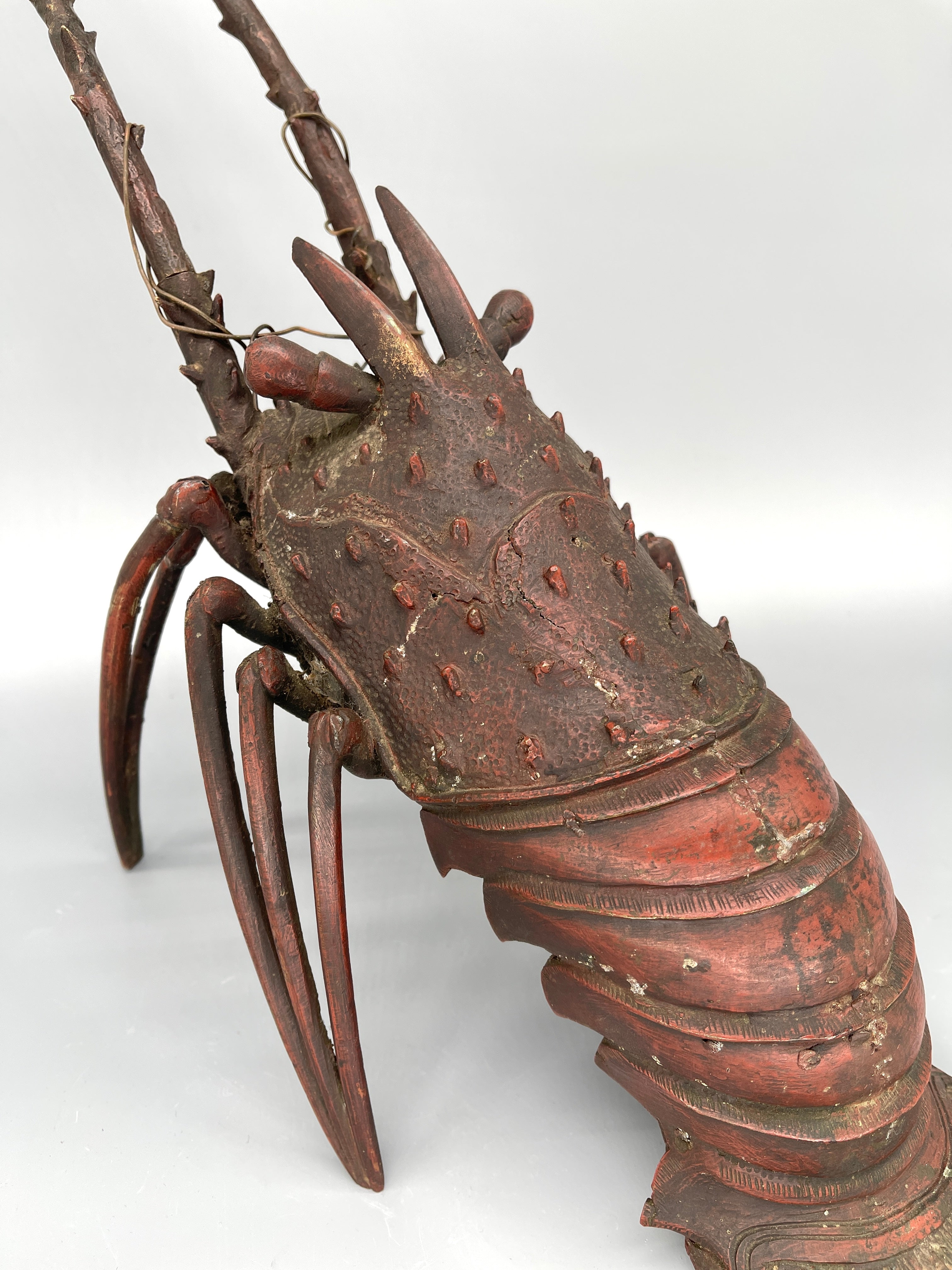 Japanese Okimono Of Lobster | Iron