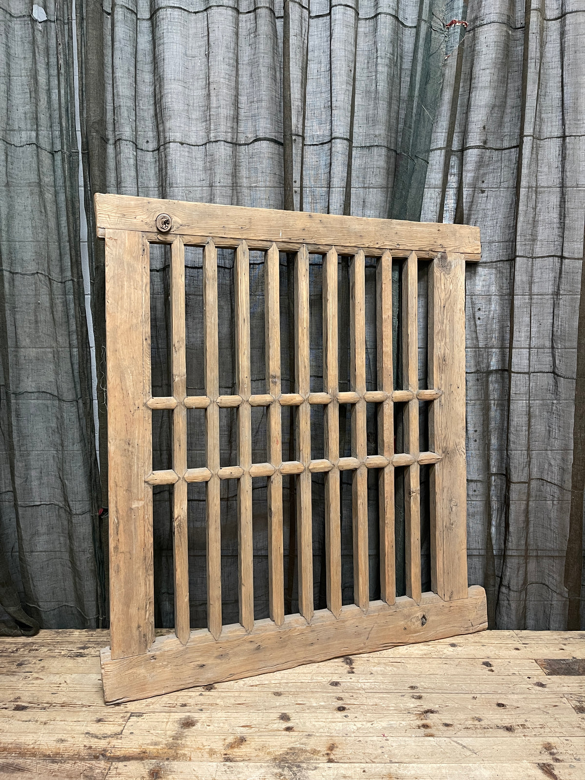 Antique Chinese Wooden Window Panel