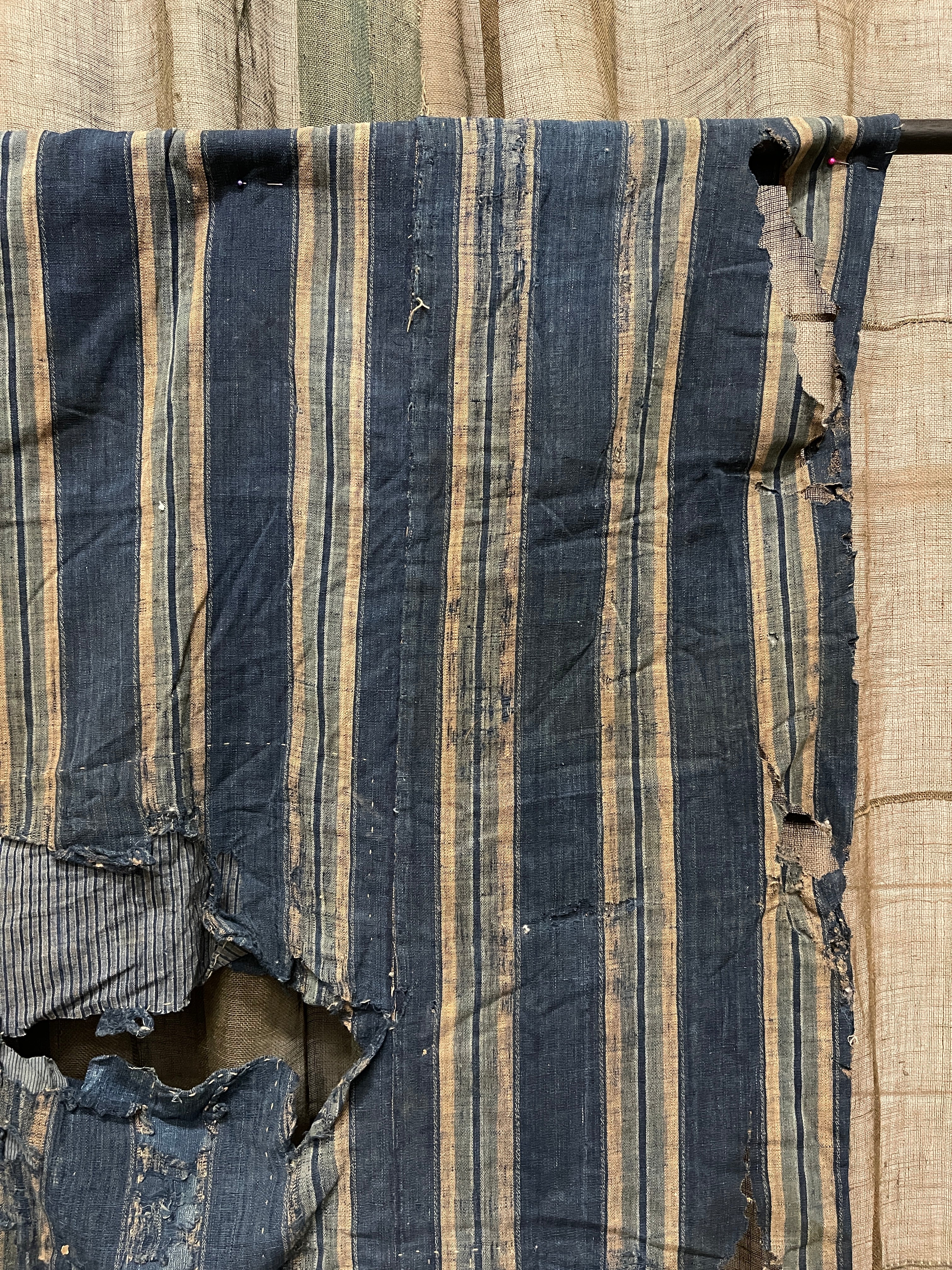 Antique Japanese Indigo Boro Textile
