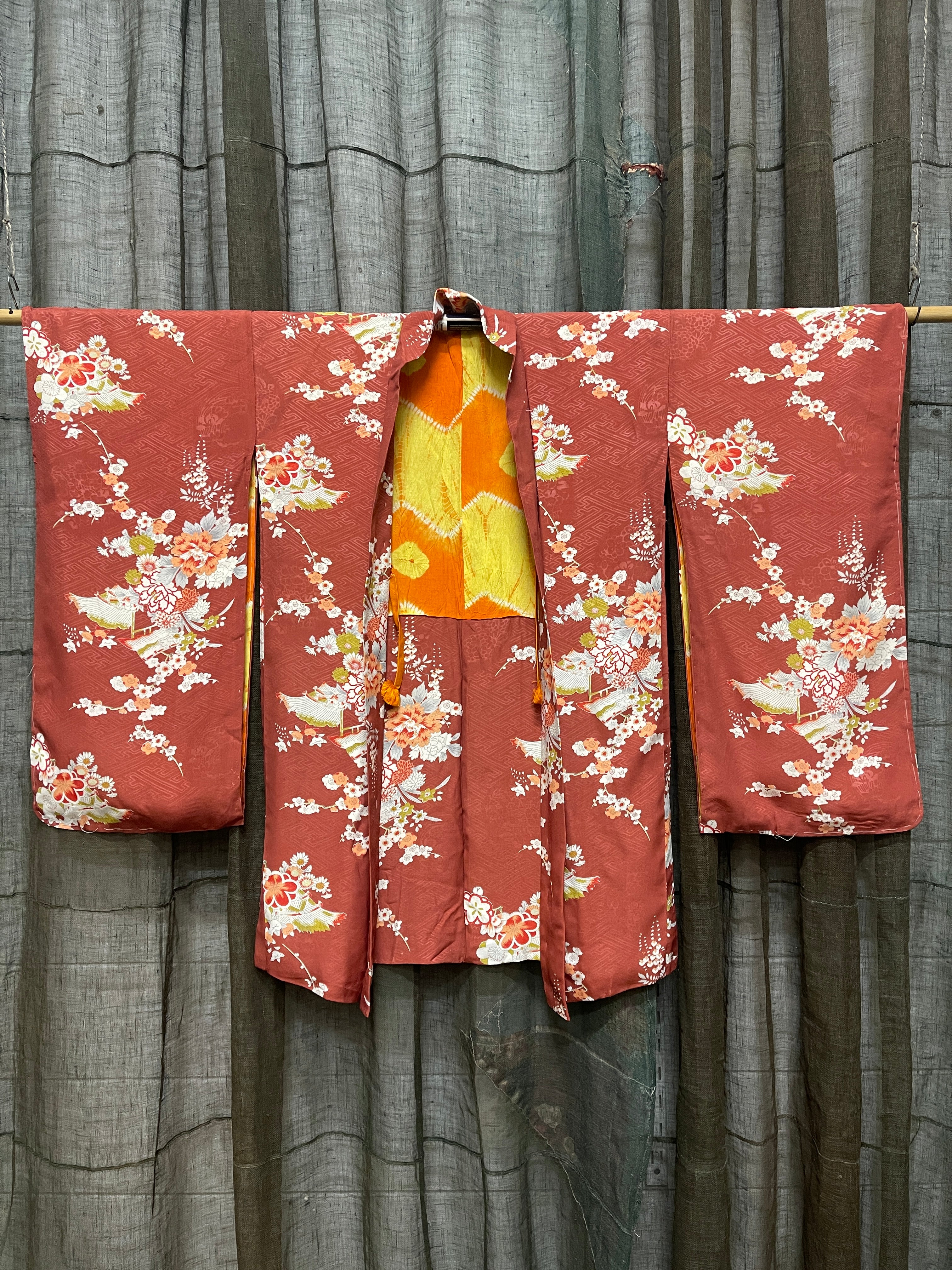 Japanese Haori-Kimono Jacket - Soft Drape Silk