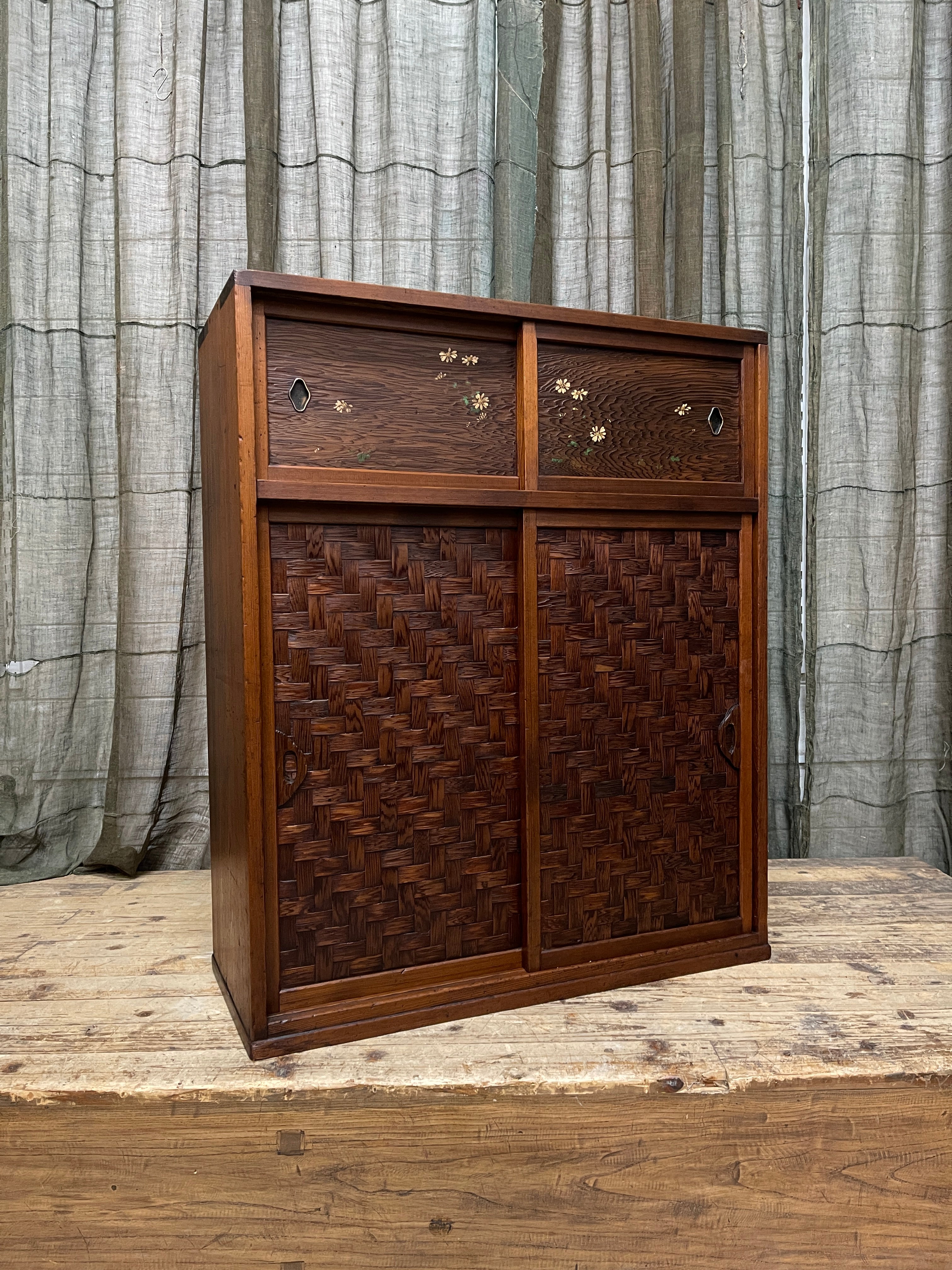 Cha Dansu, Japanese Tea Cabinet - Cedar | Meiji