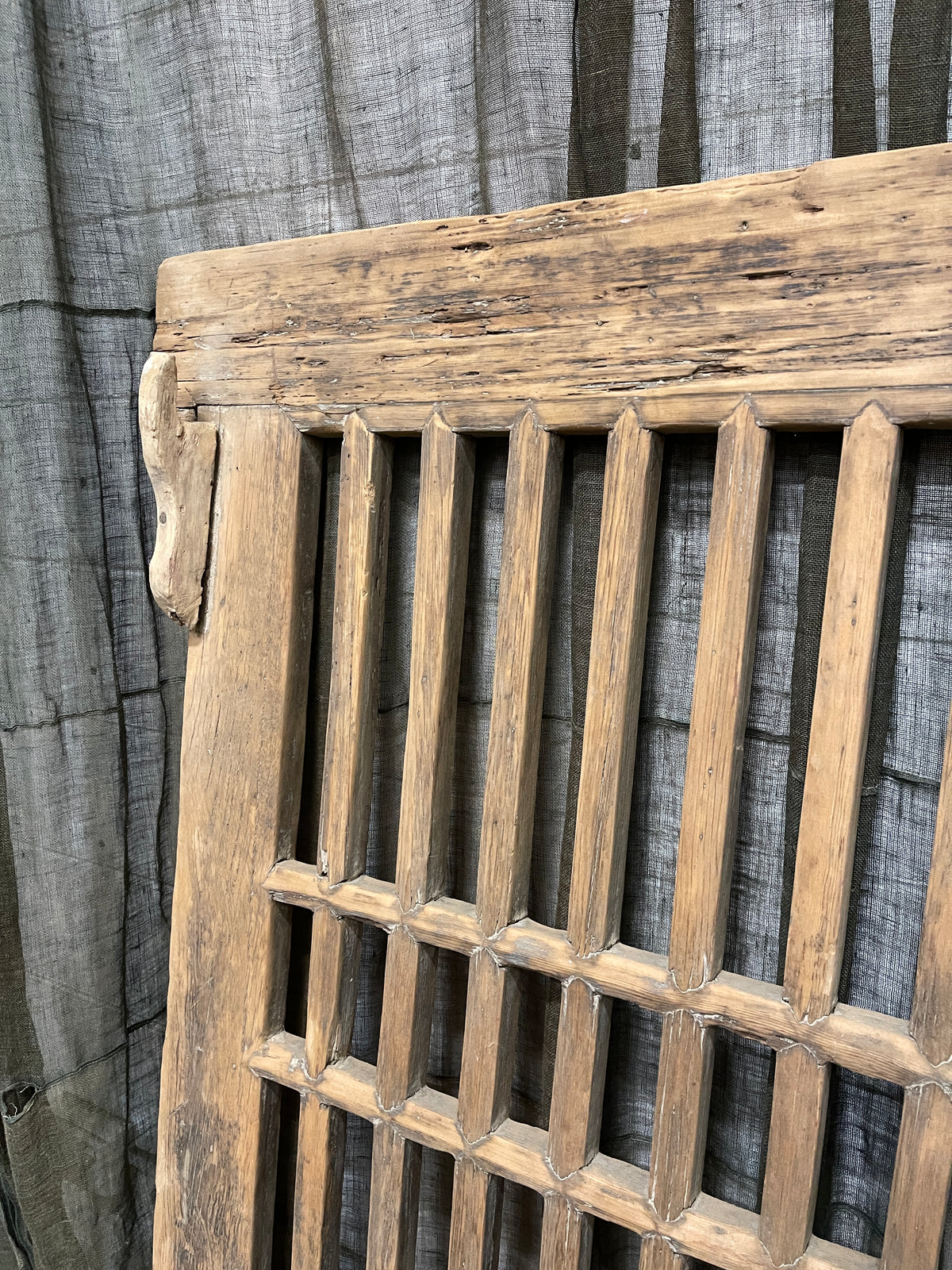 Antique Chinese Wooden Window Panel