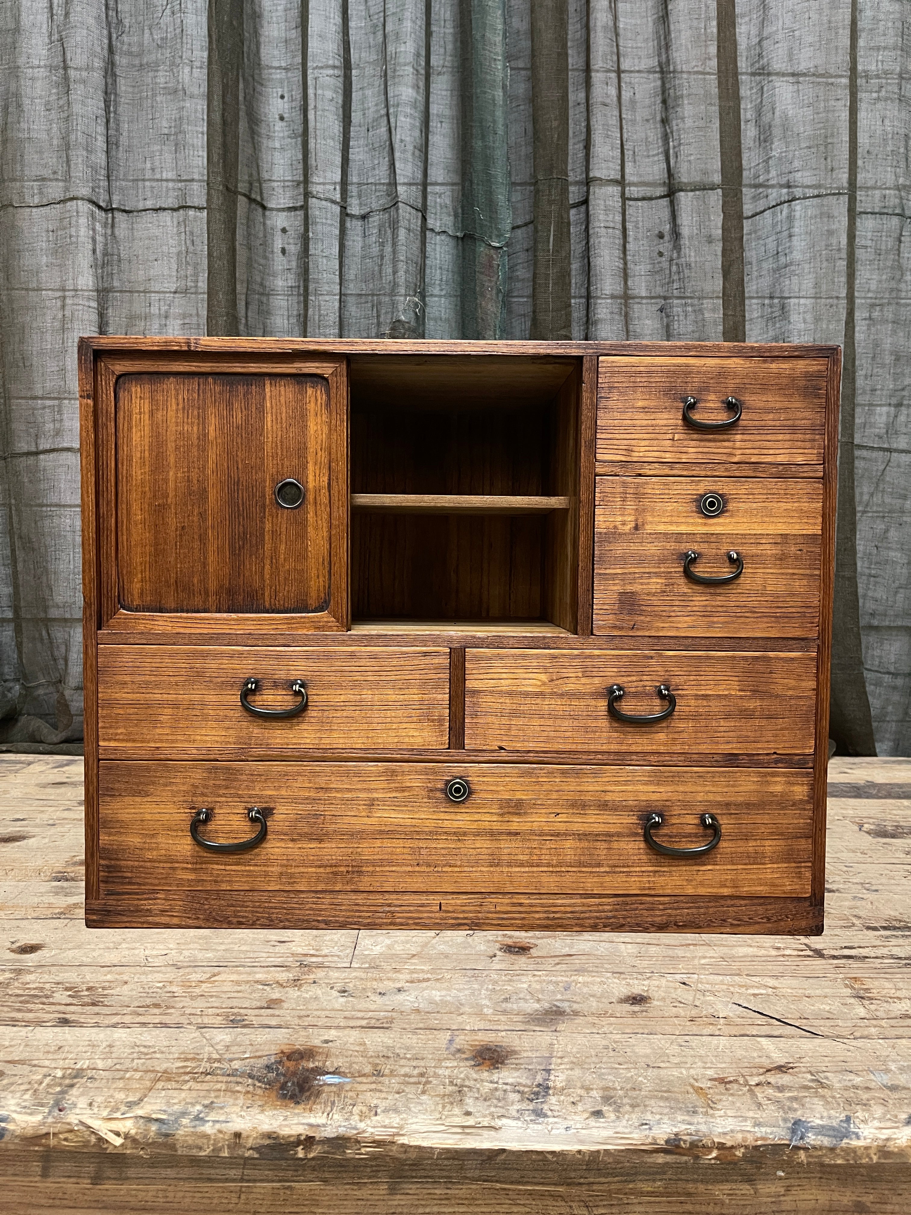 Ko Dansu, Japanese Side Cabinet - Paulownia | Showa
