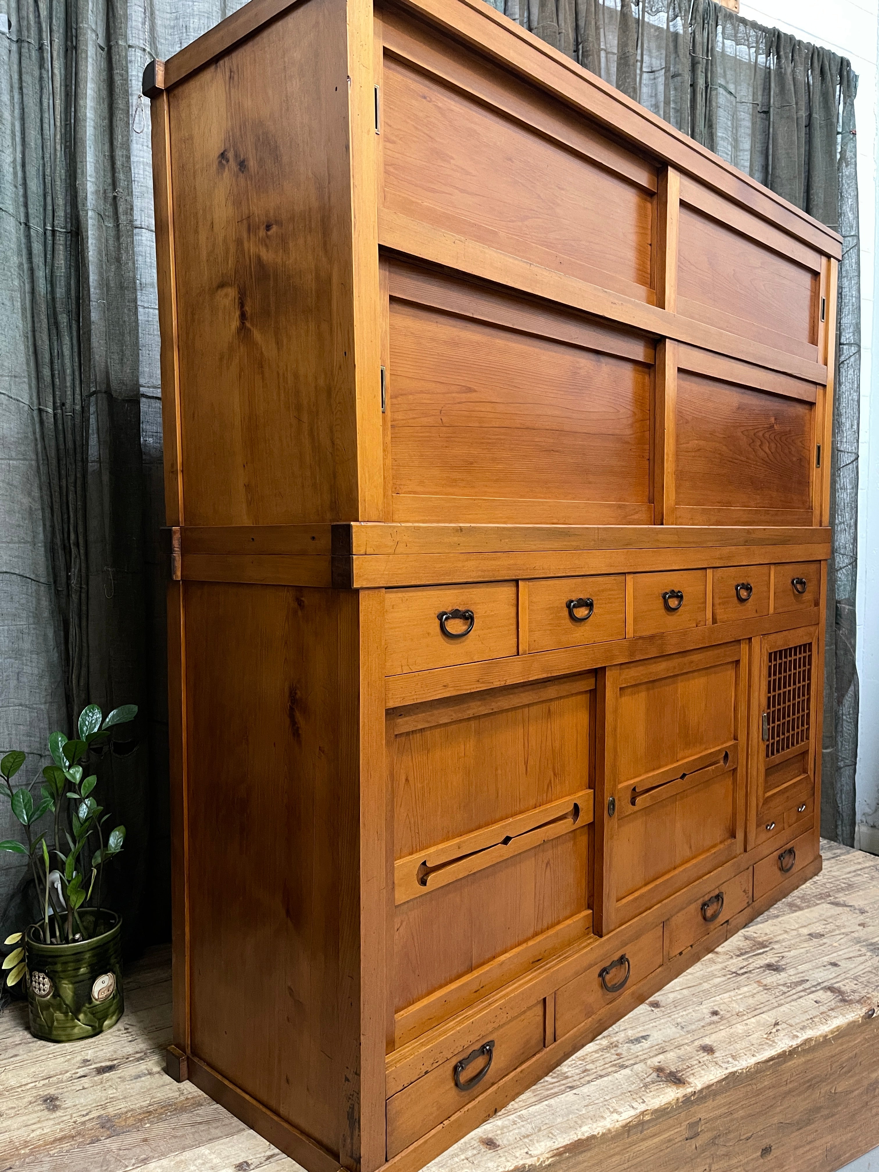 Japanese Mizuya, Kitchen Cabinet - Cedar | Taisho, c.1920