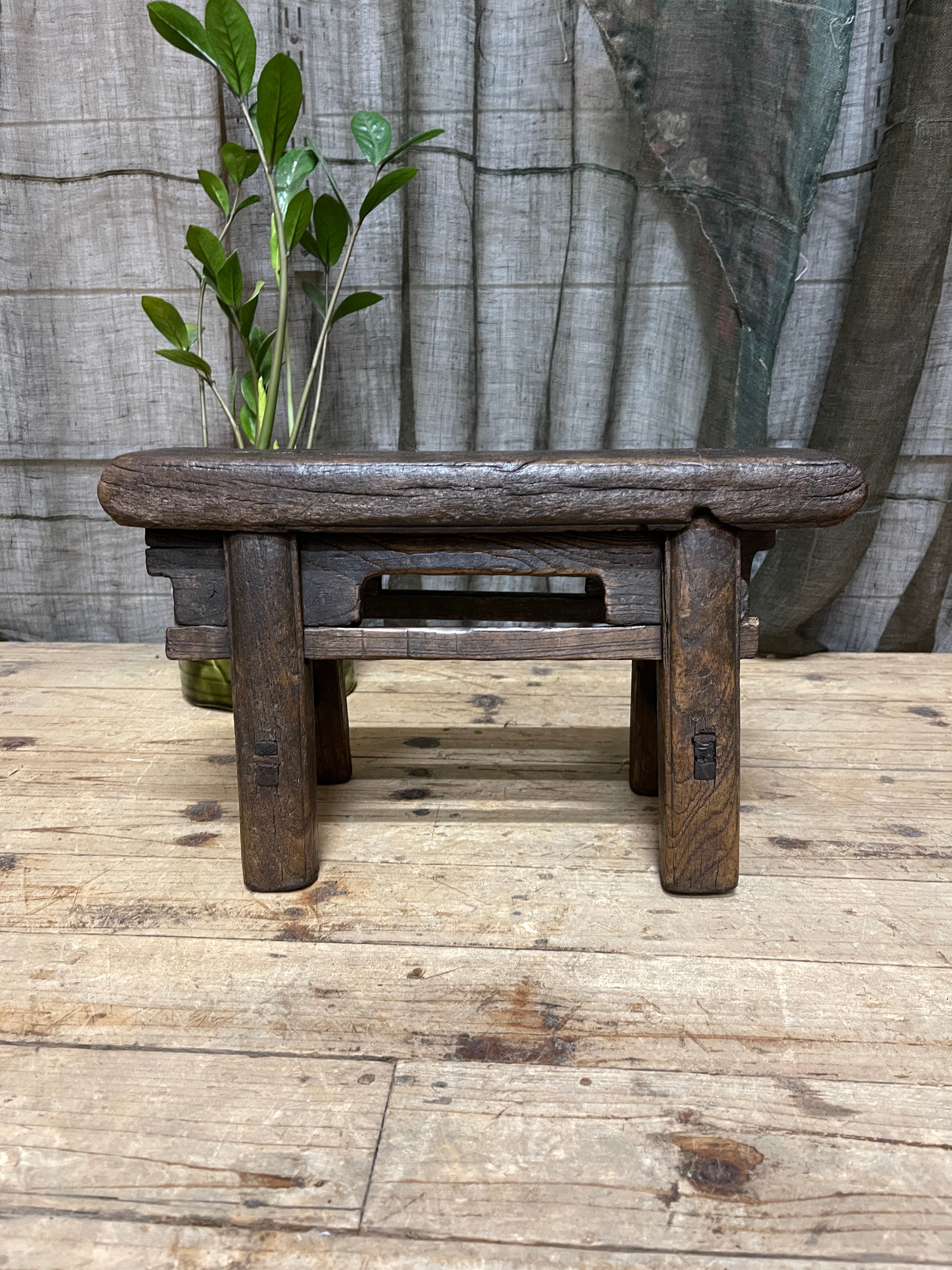 Antique Chinese Provincial Mini Stool