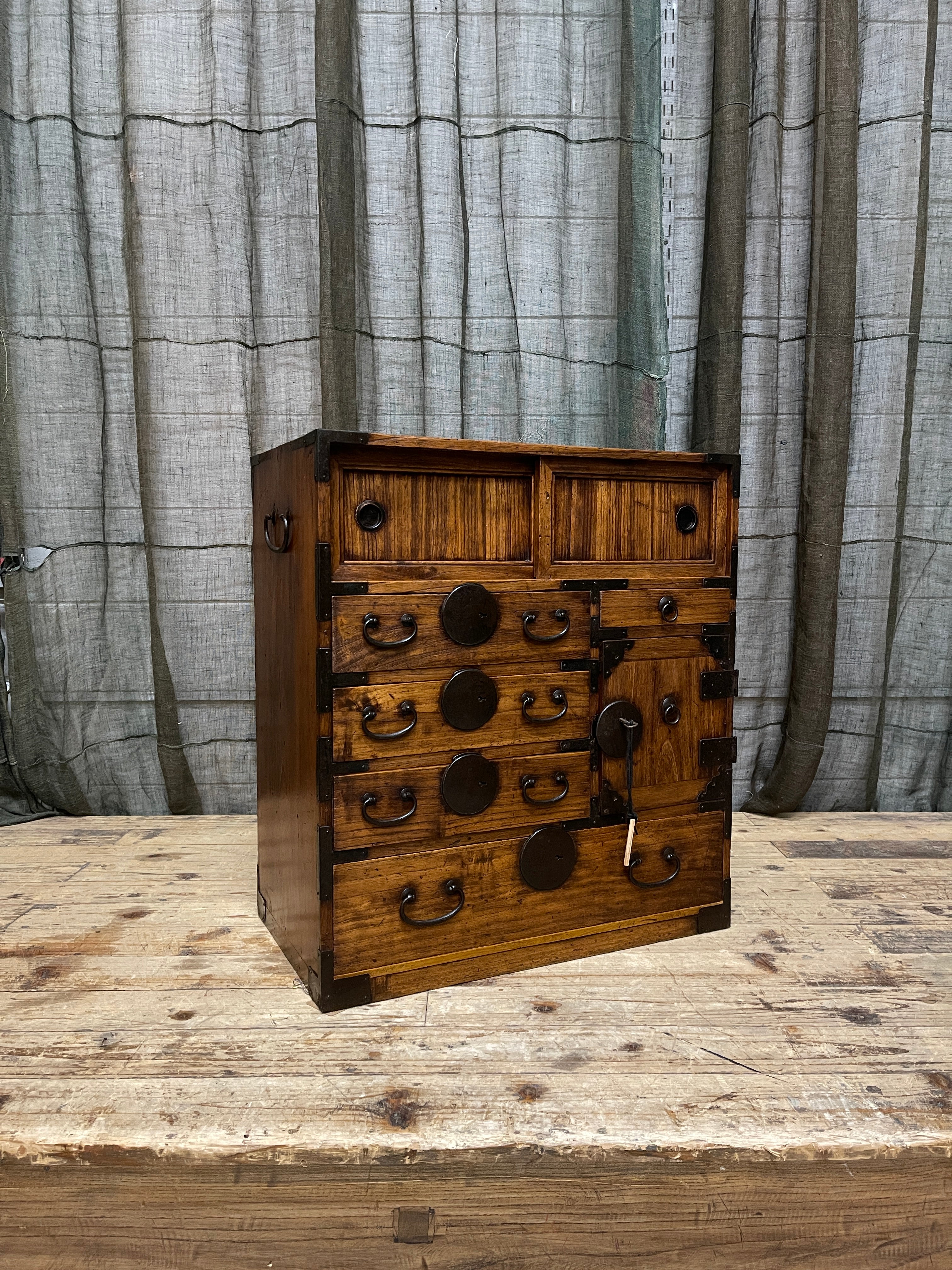 Ko Dansu, Japanese Side Cabinet - Cypress & Paulownia | Meiji